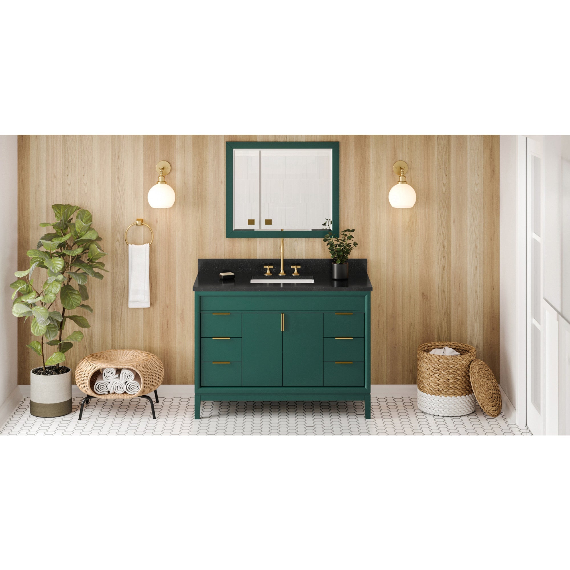 48" Theodora Vanity – Forest Green