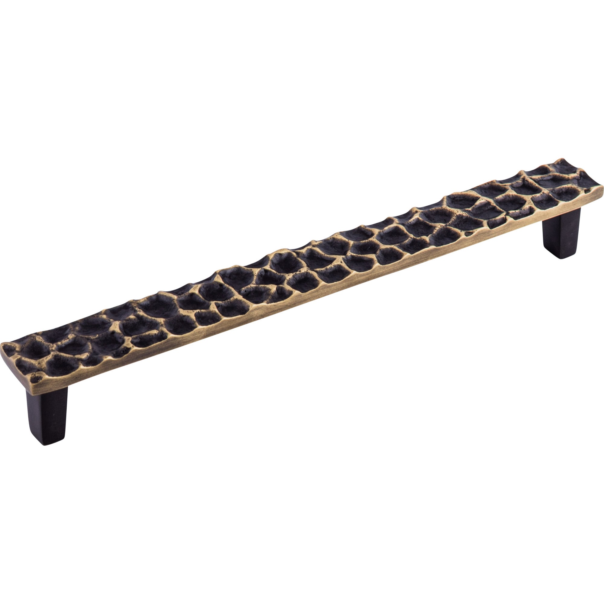 Cobblestone 8 13/16" Center to Center Bar Pull - Brass Antique