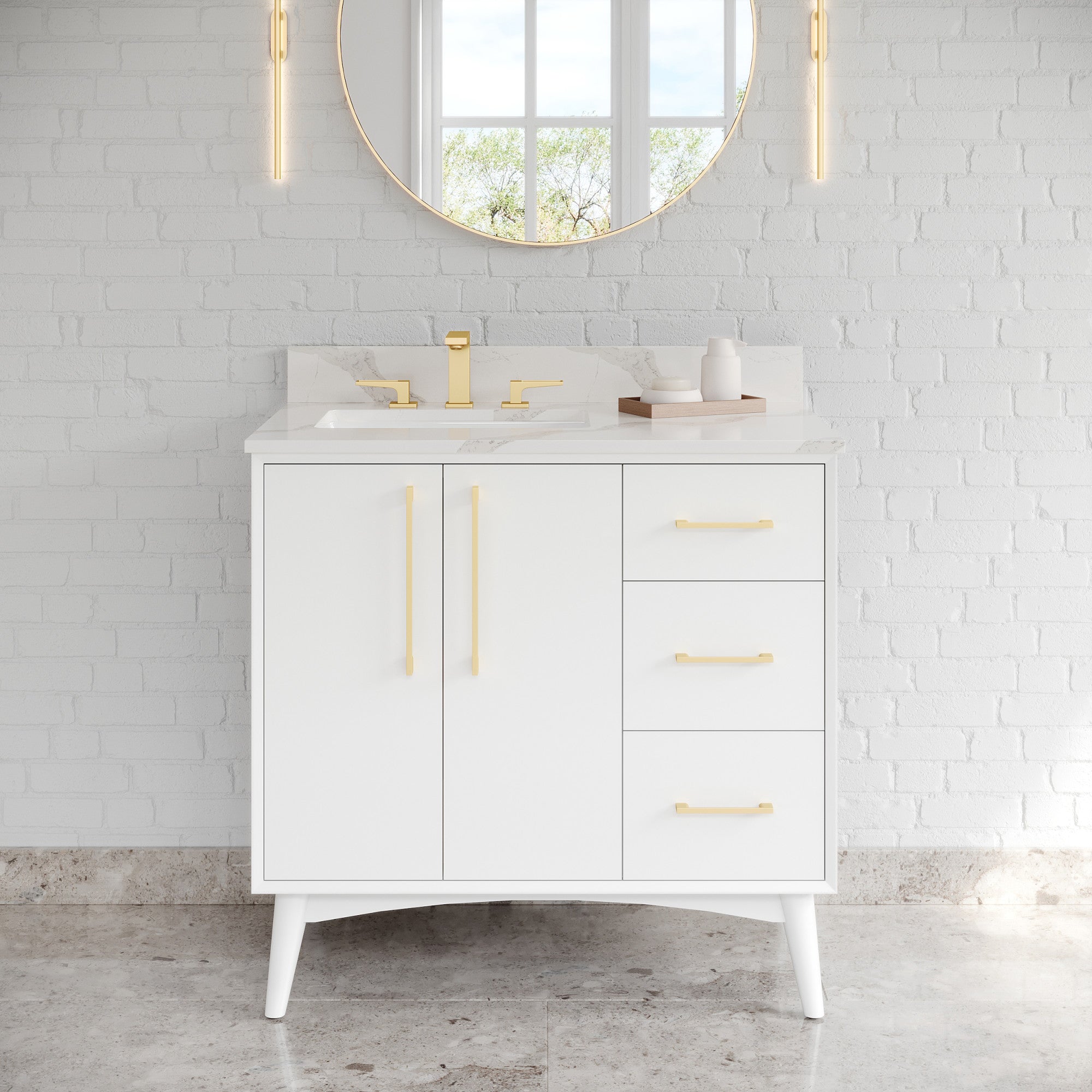 36" Dashwood Vanity – White