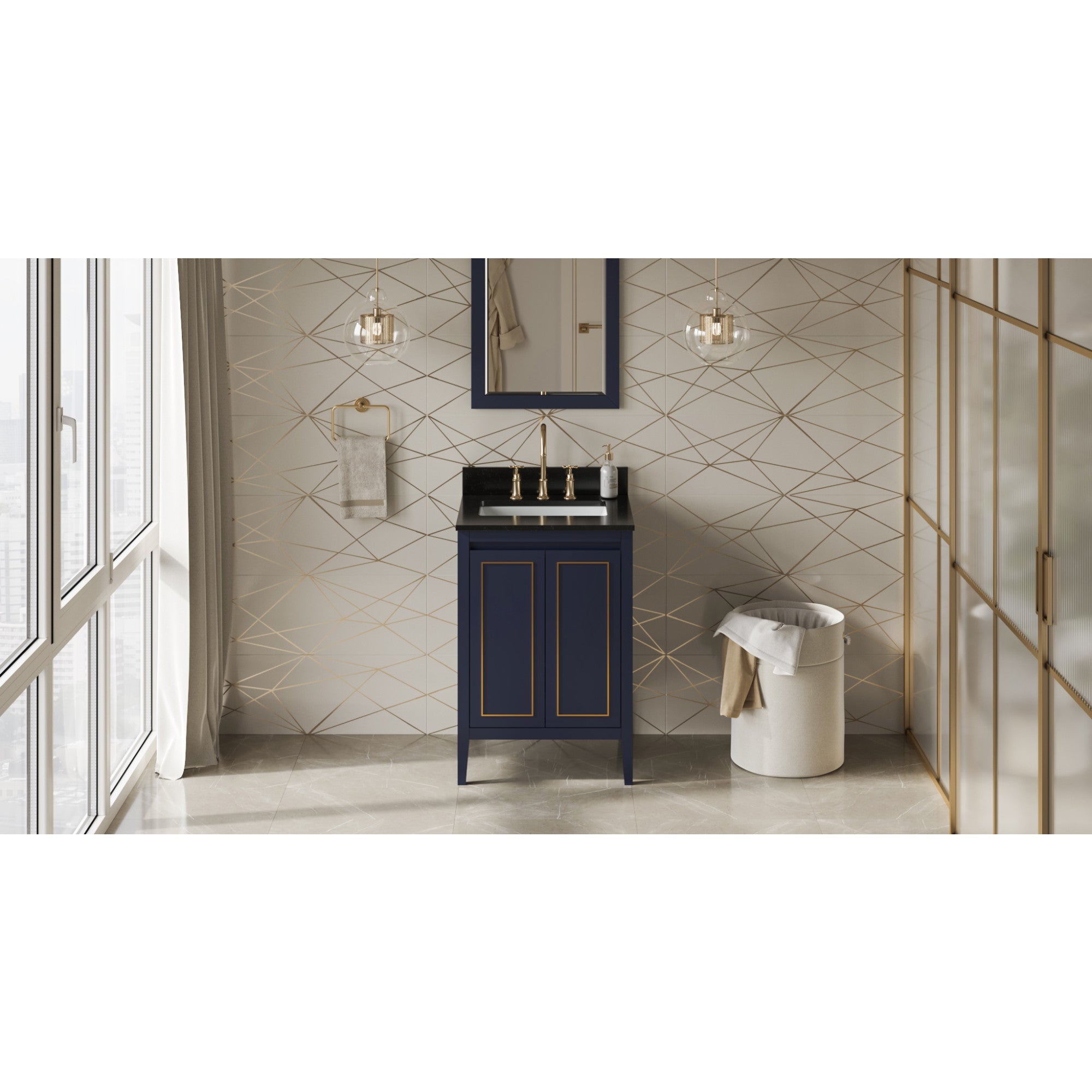 24" Percival Vanity – Hale Blue