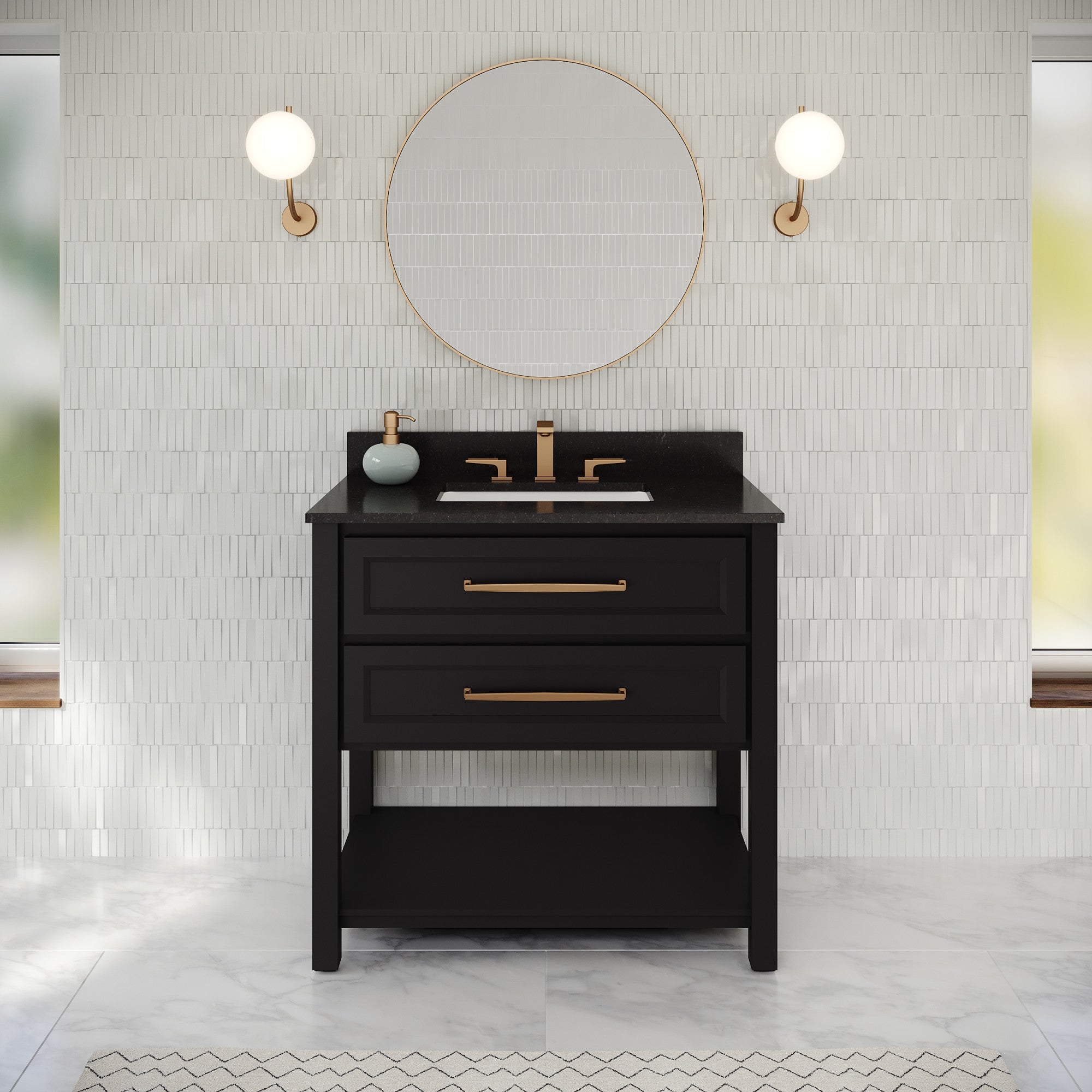 36" Kipling Vanity – Blue Steel