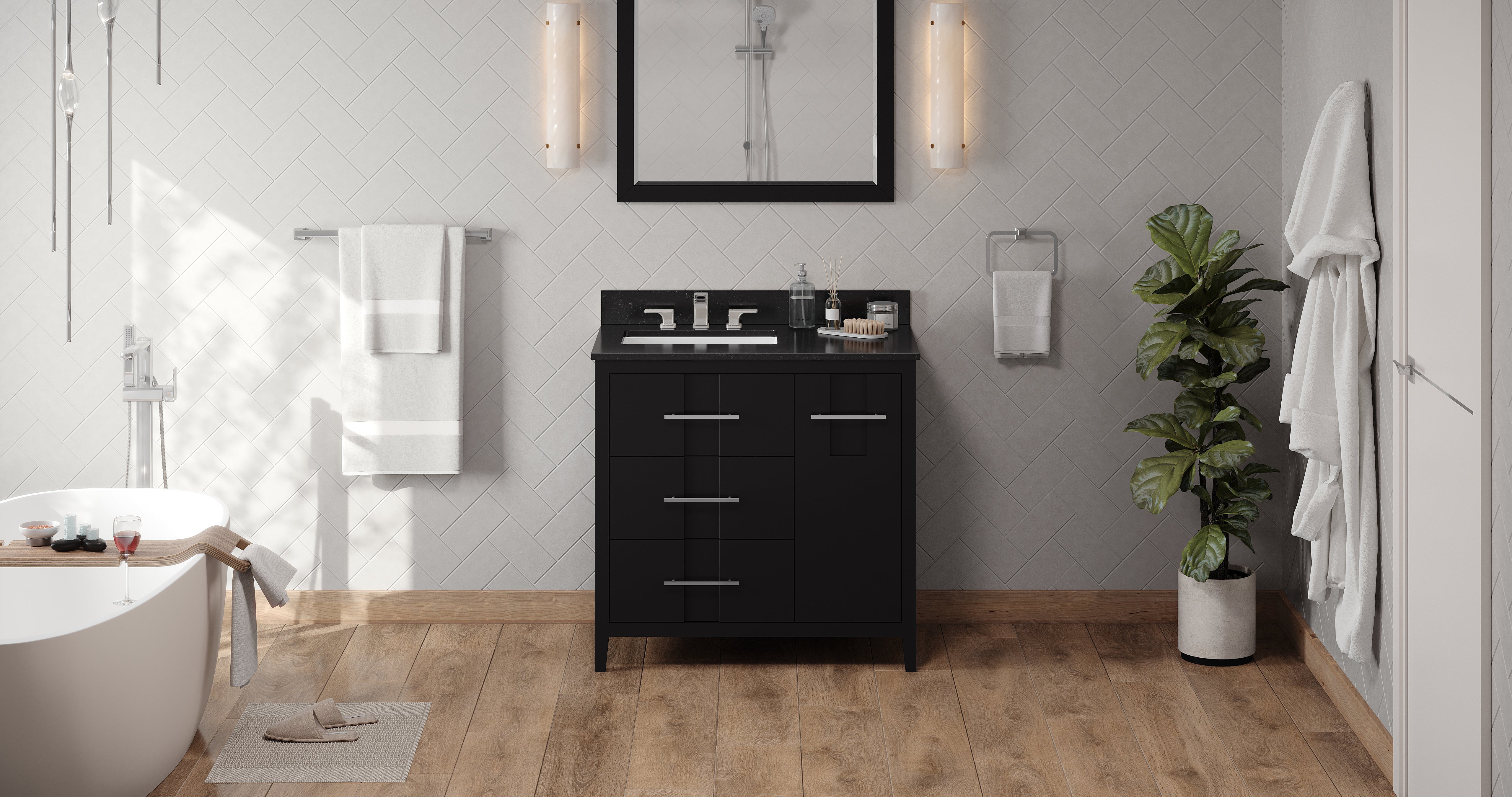 36" Katara Vanity – Left Offset