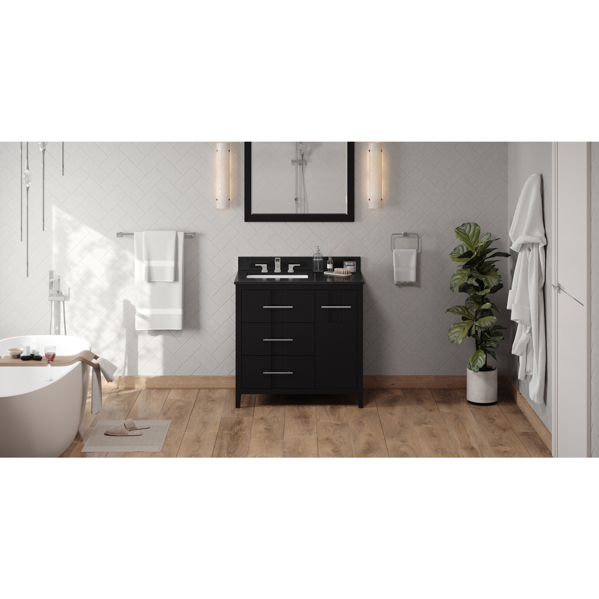 36" Katara Vanity – Left Offset