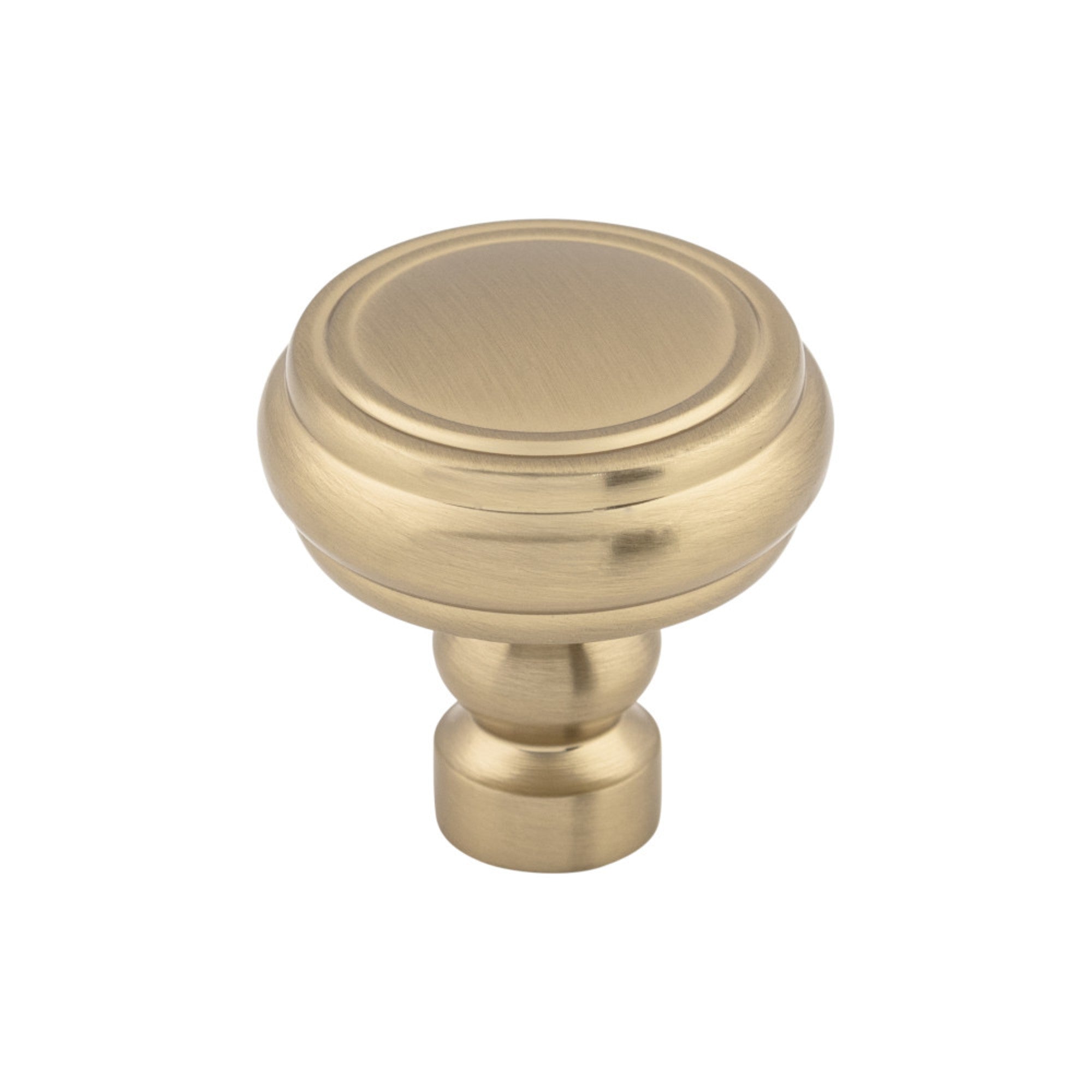 Brixton Rimmed 1 1/4" Diameter Round Knob - Honey Bronze