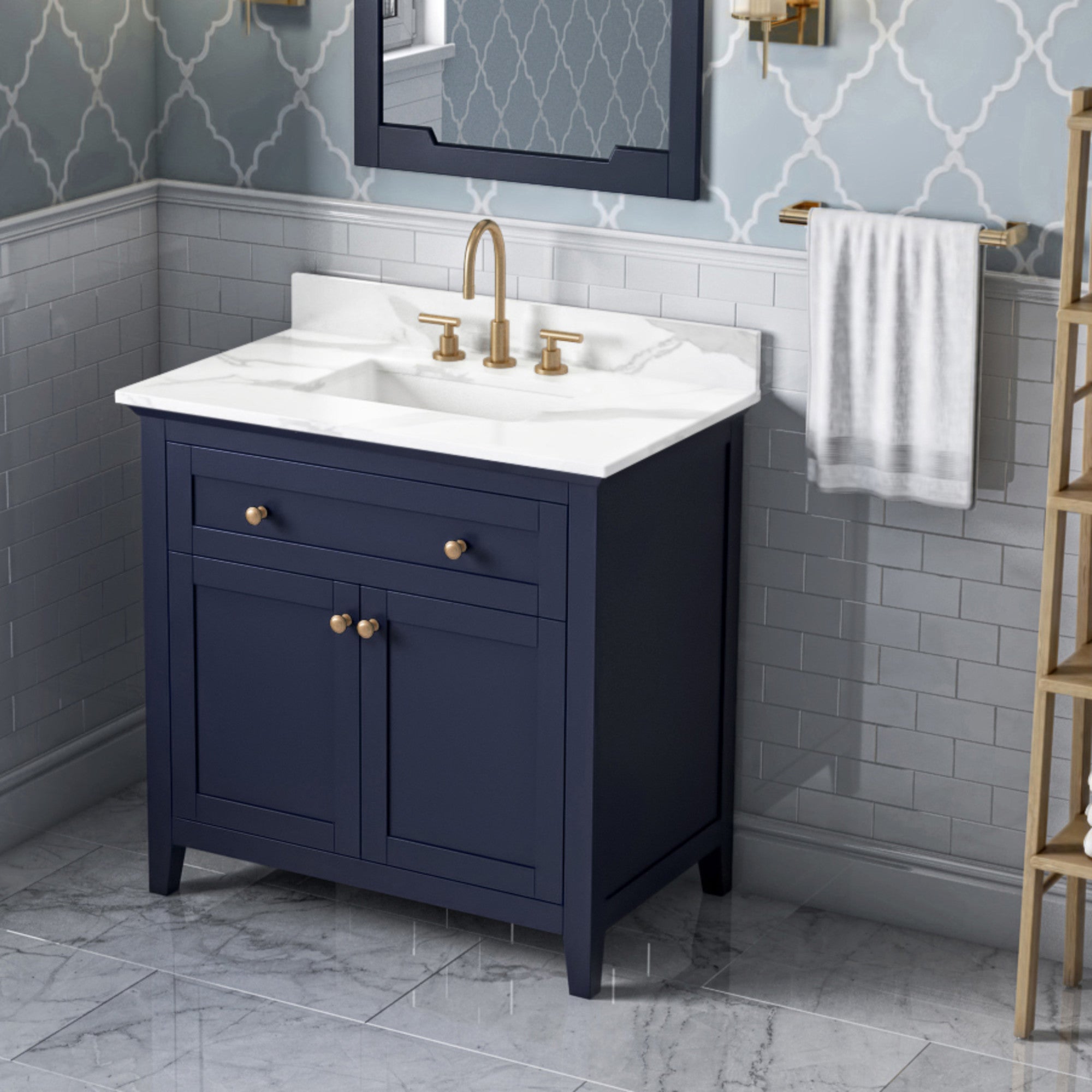 36" Chatham Vanity – Hale Blue