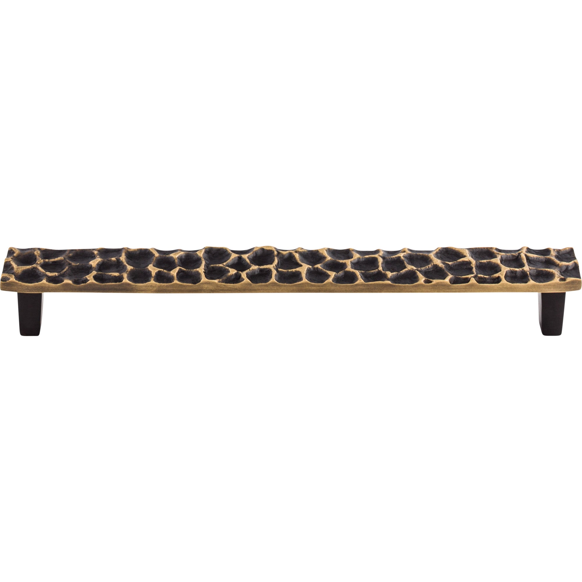 Cobblestone 8 13/16" Center to Center Bar Pull - Brass Antique