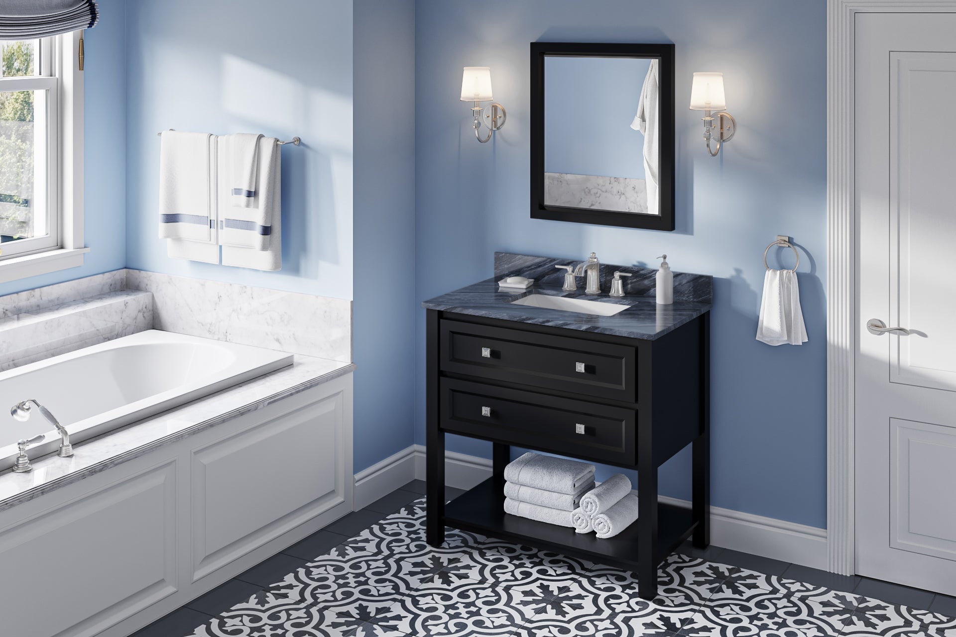 36" Adler Vanity – Black