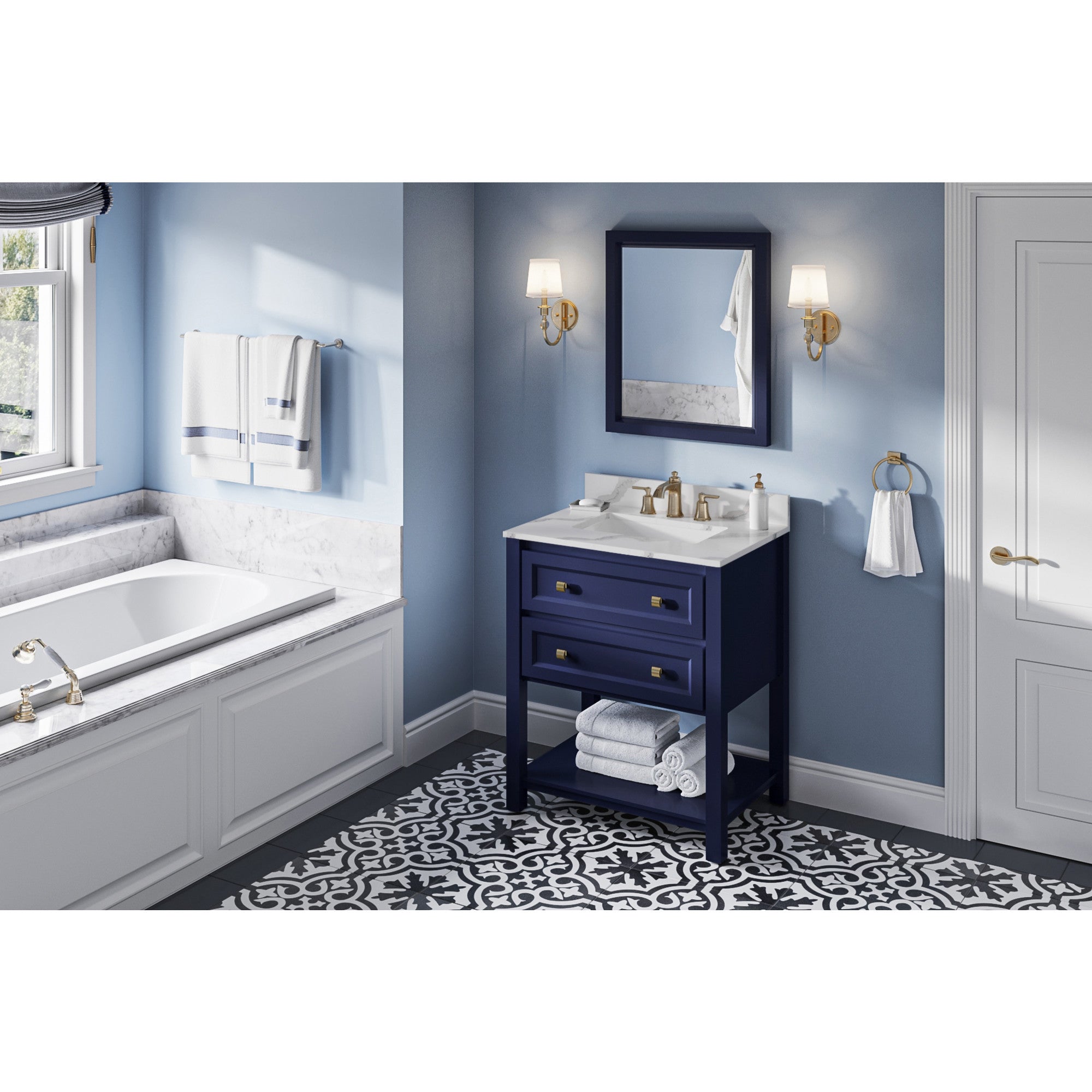 30" Adler Vanity – Hale Blue