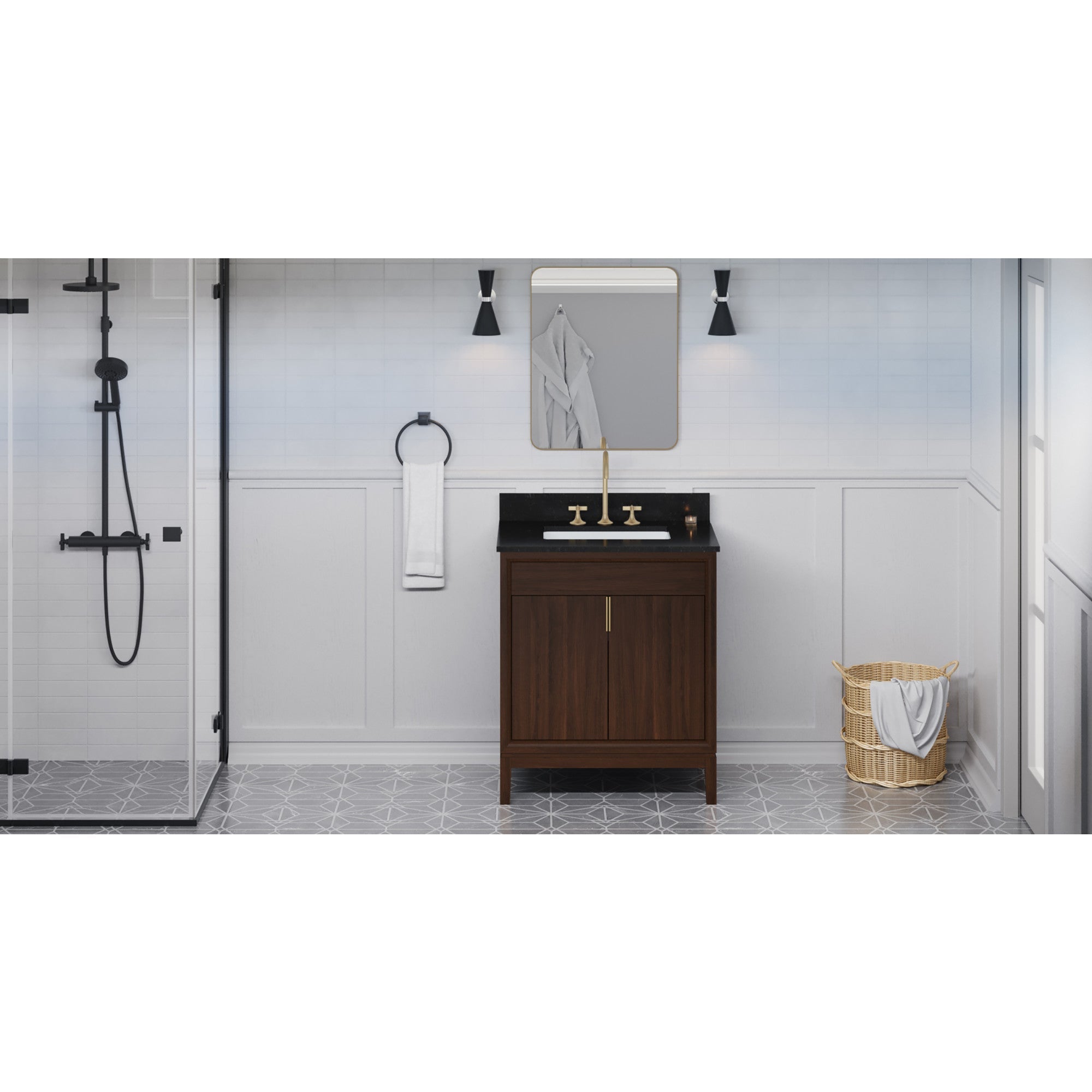 30" Theodora Vanity – Dark Walnut