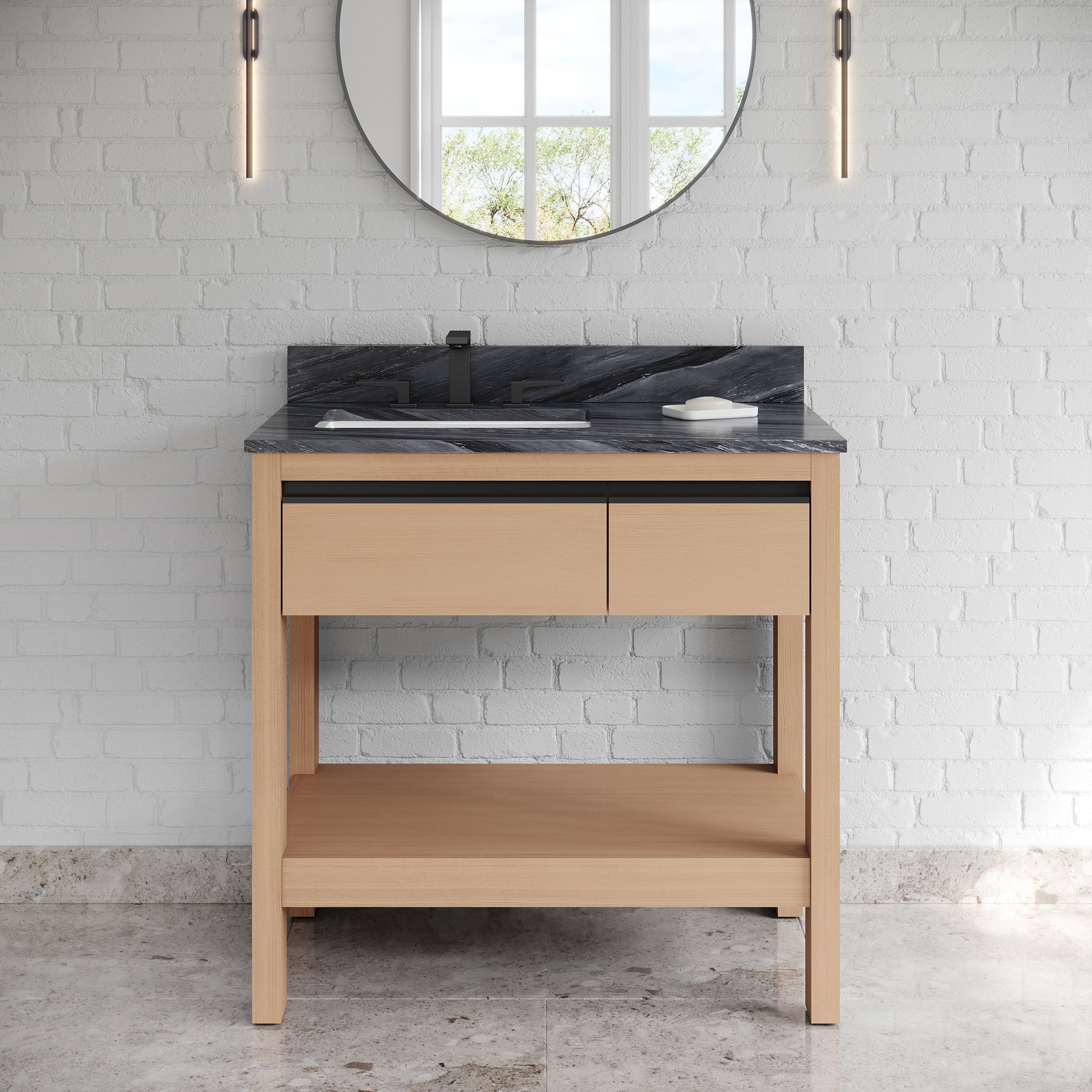36" Jubilee Vanity – Natural Oak