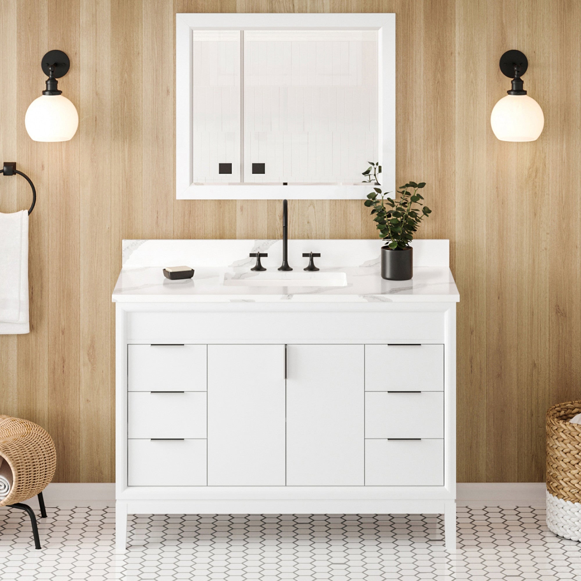 48" Theodora Vanity – White