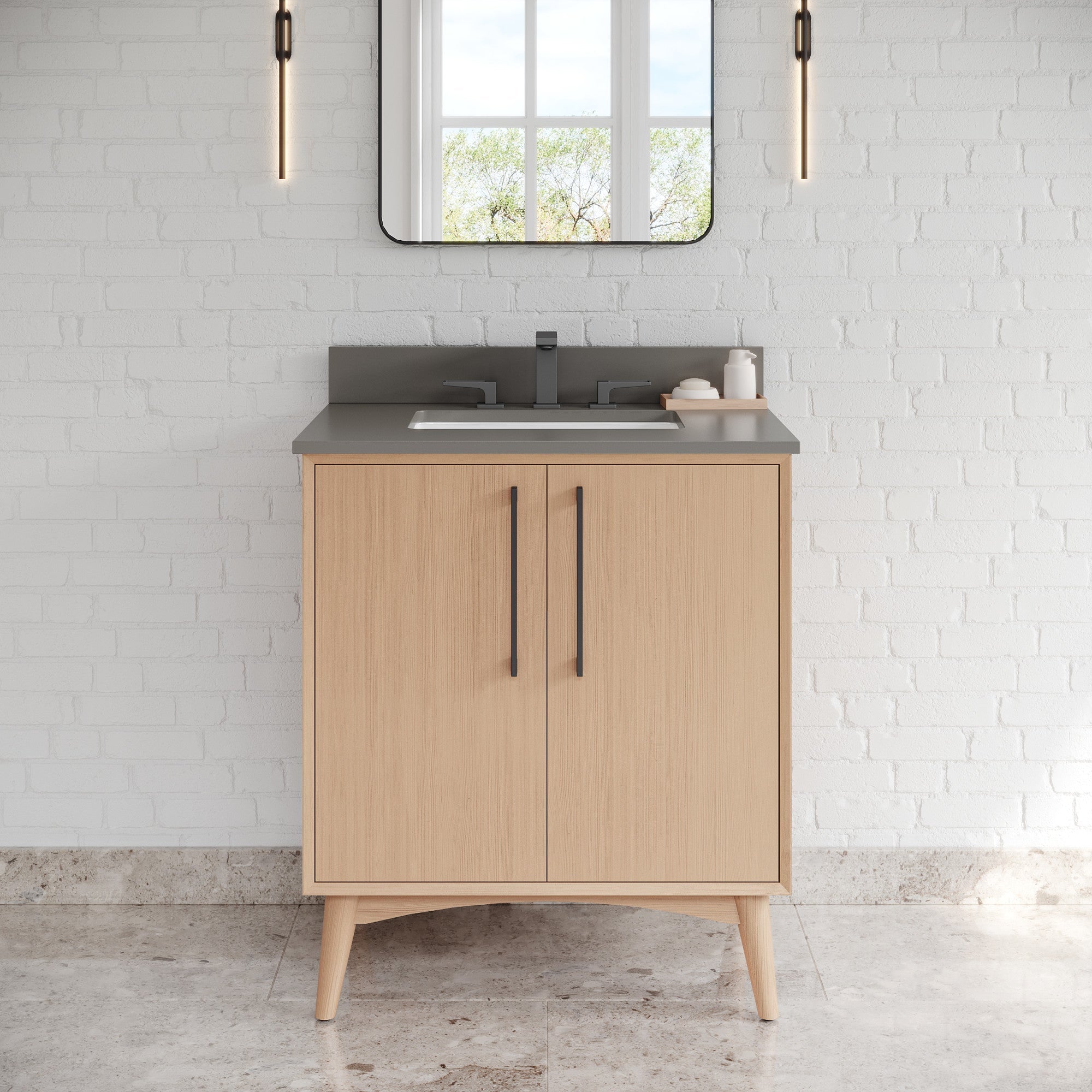 30" Dashwood Vanity – Natural Oak