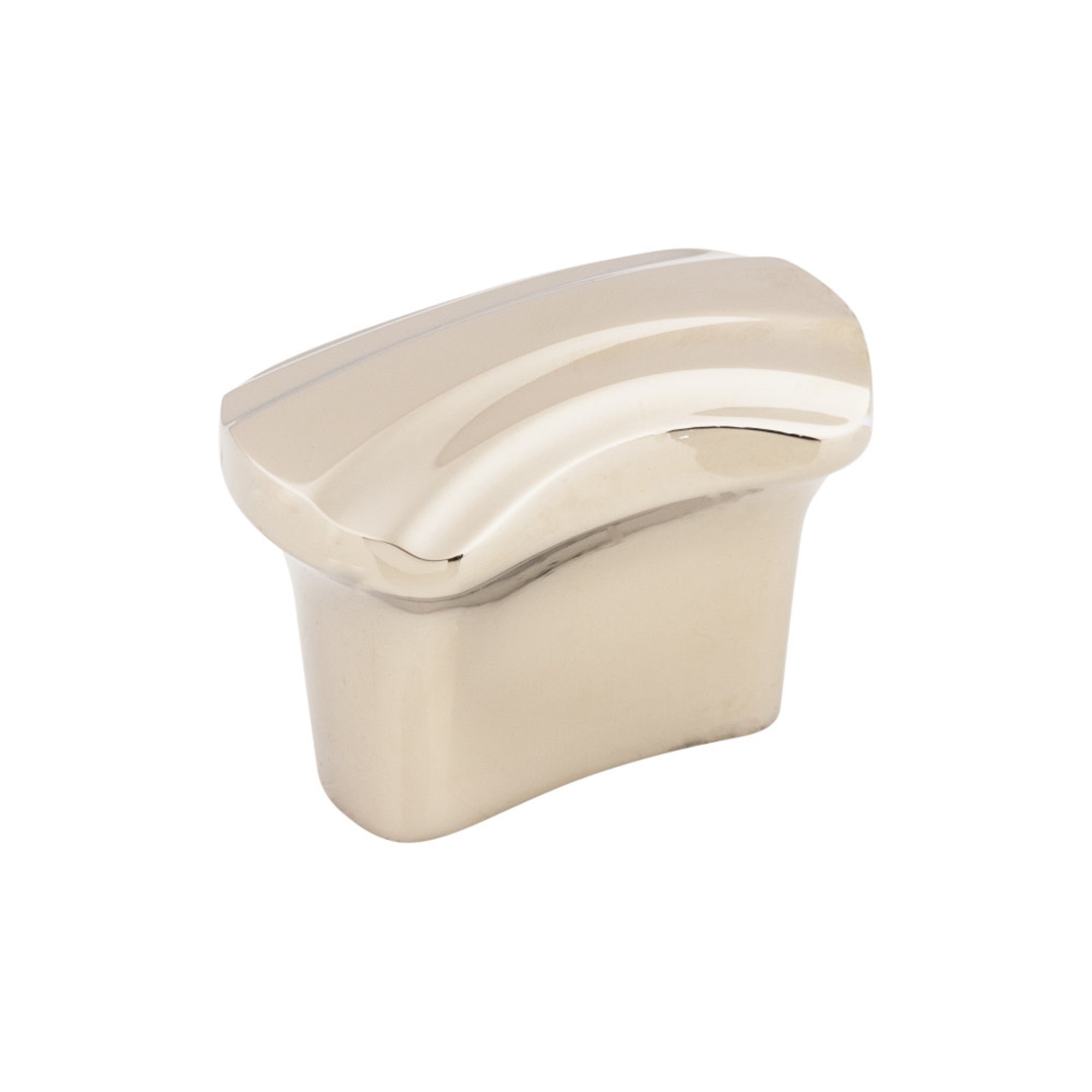 Victoria Falls 3/4" Center to Center Rectangle Knob - Polished Nickel