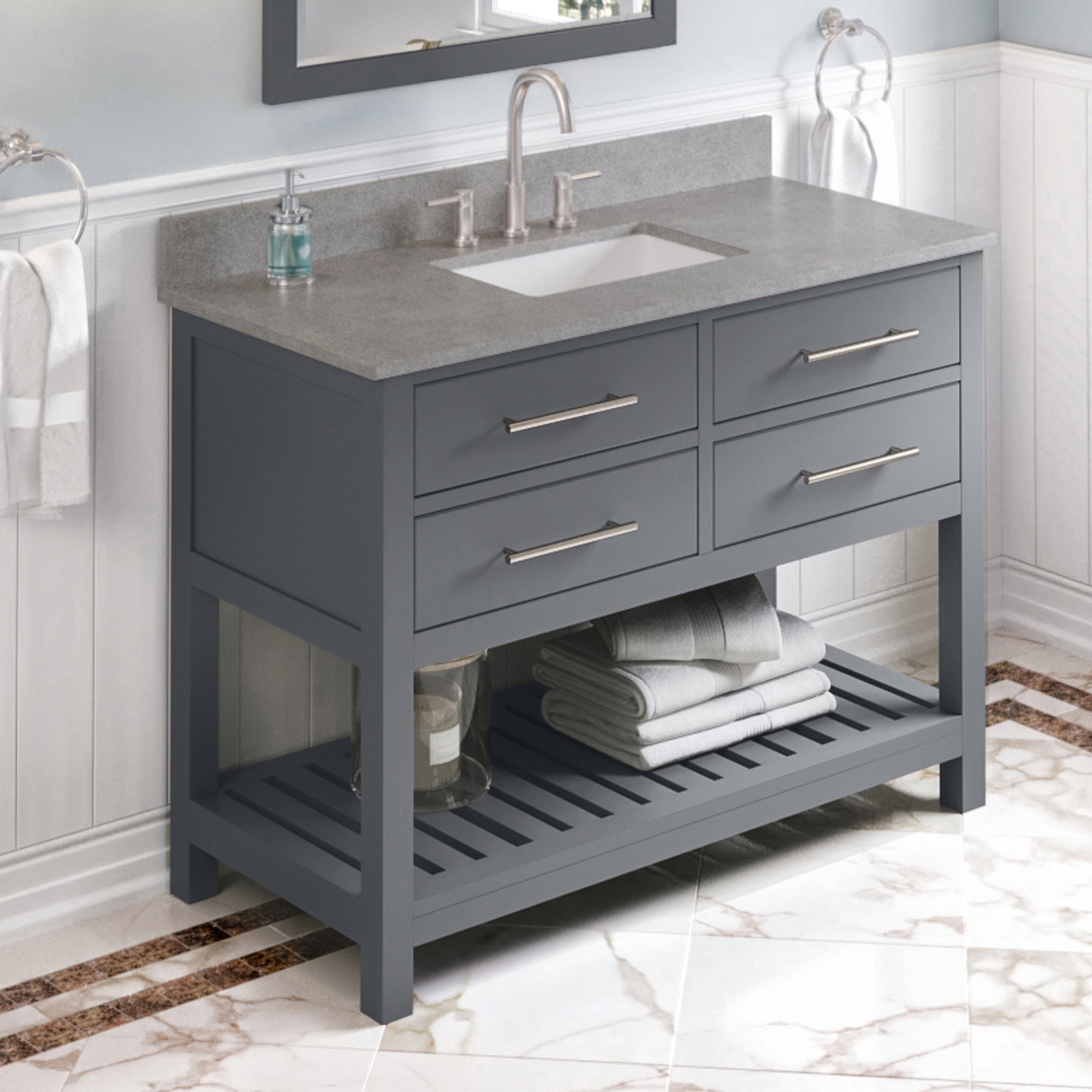 48" Wavecrest Vanity – Grey