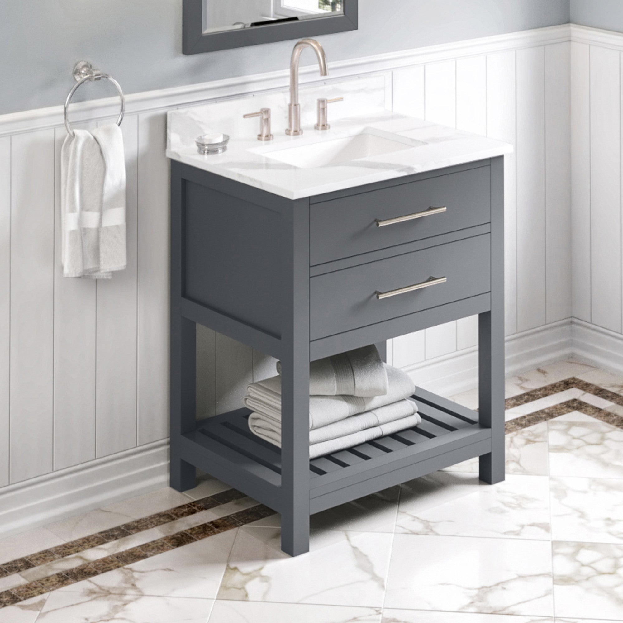 30" Wavecrest Vanity – Grey