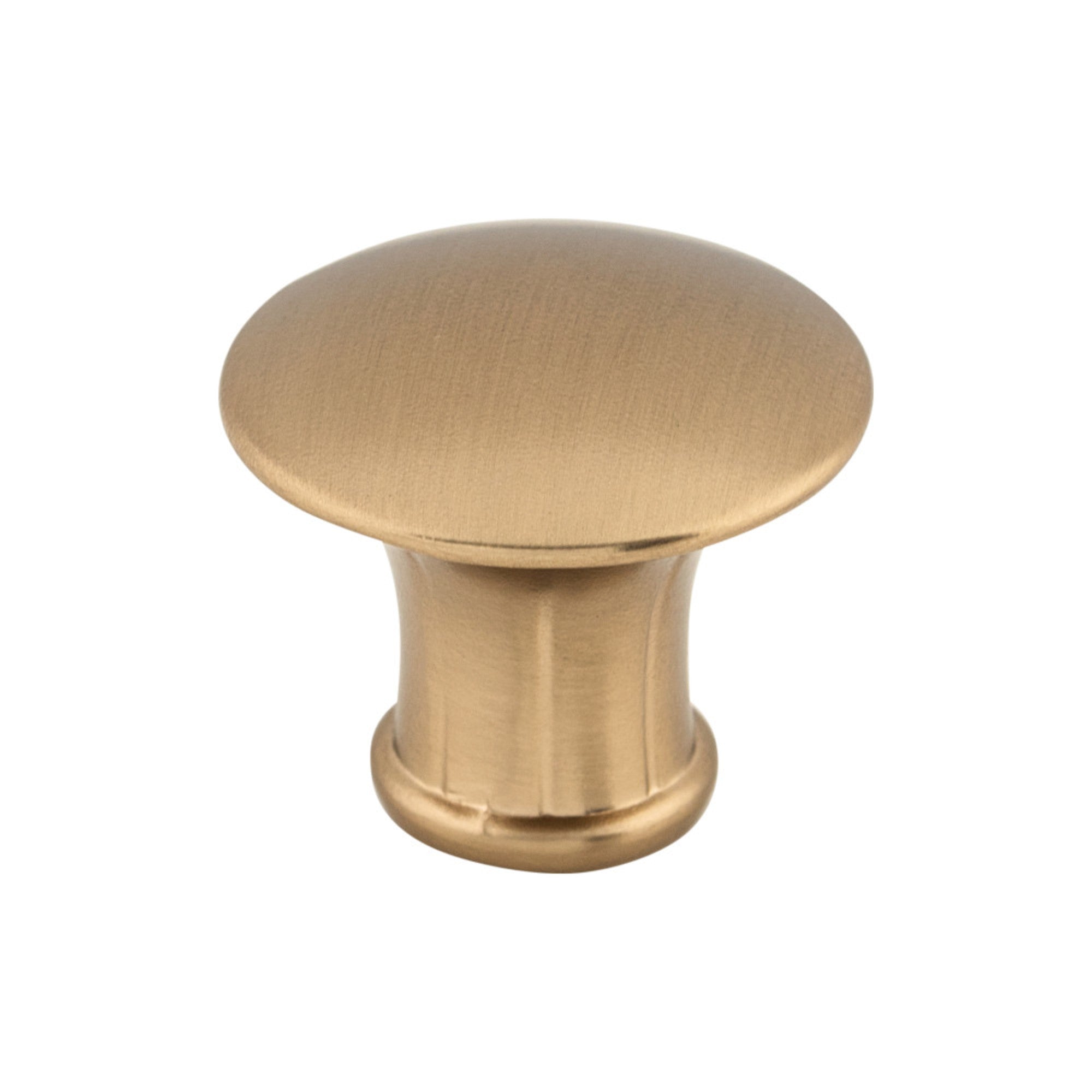 Lund Round Knob - Brushed Bronze