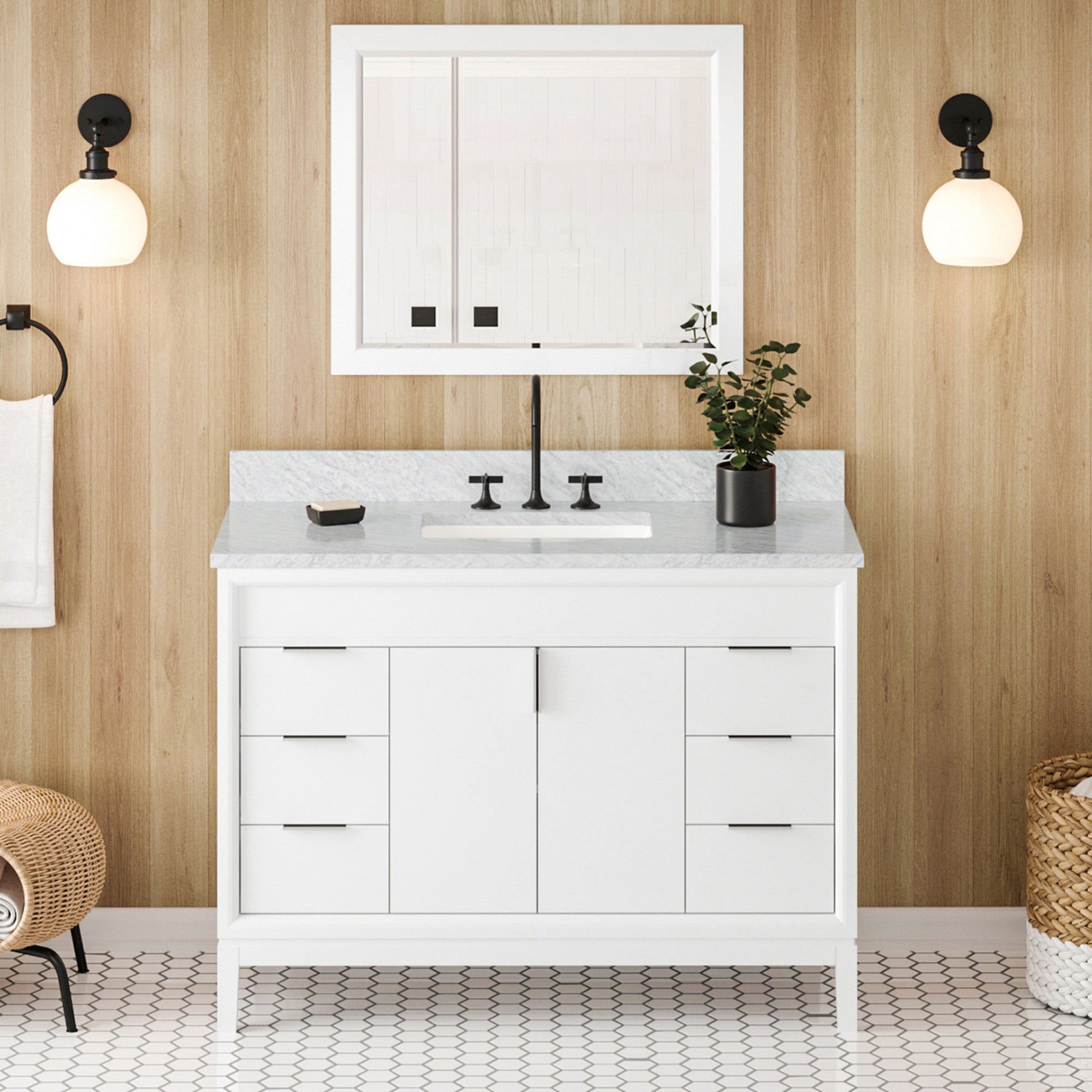 48" Theodora Vanity – White