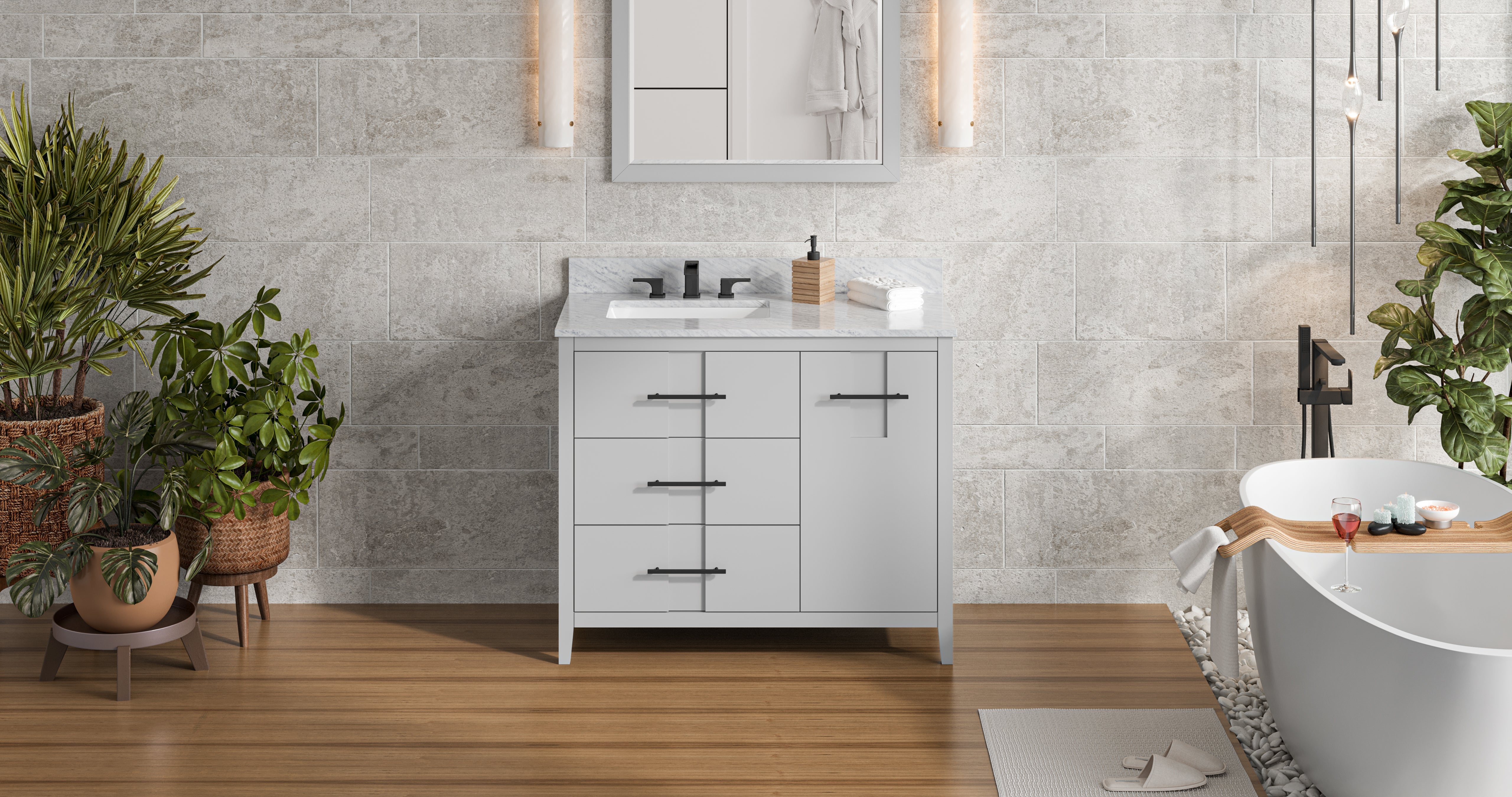42" Katara Vanity – Left Offset