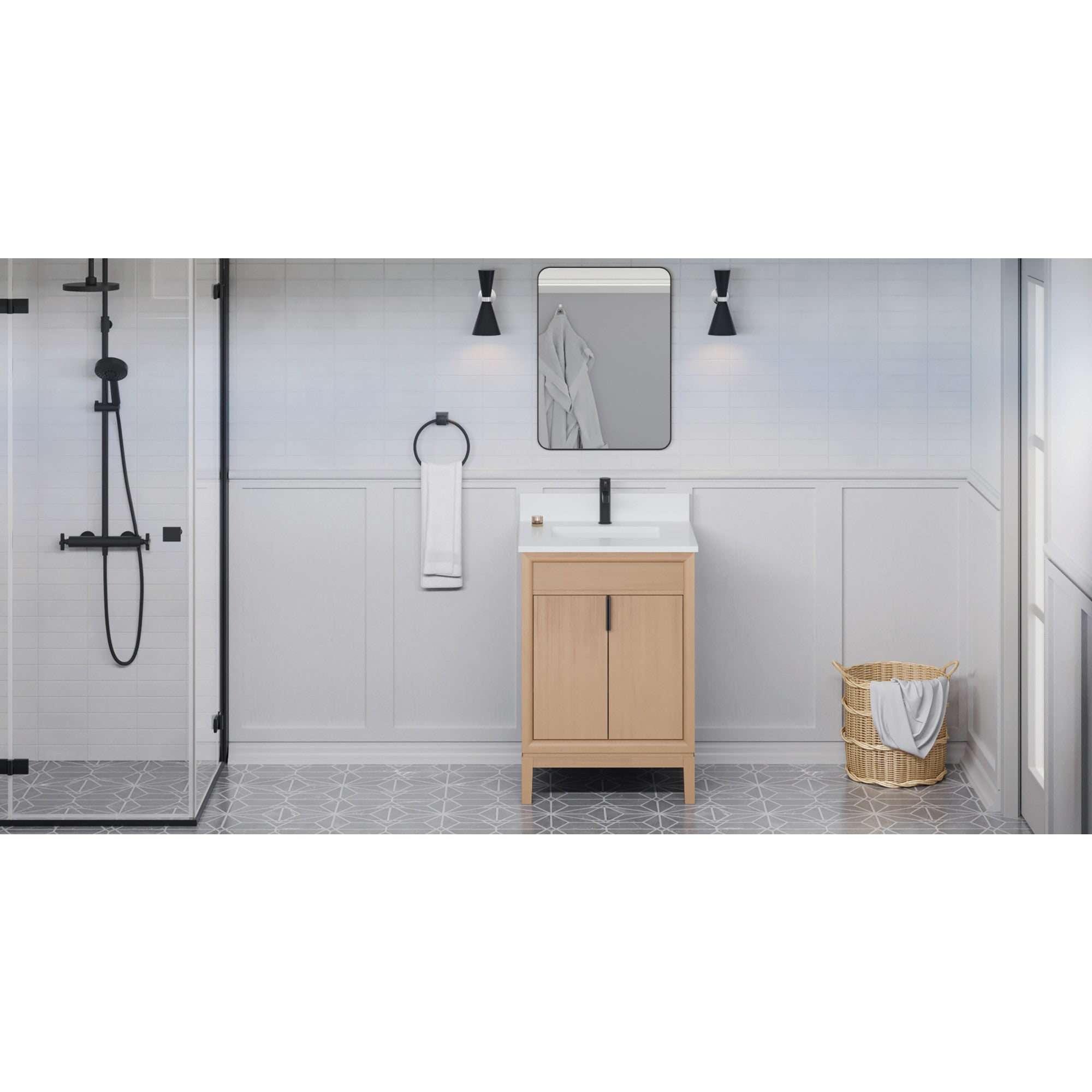 24" Theodora Vanity – Natural Oak