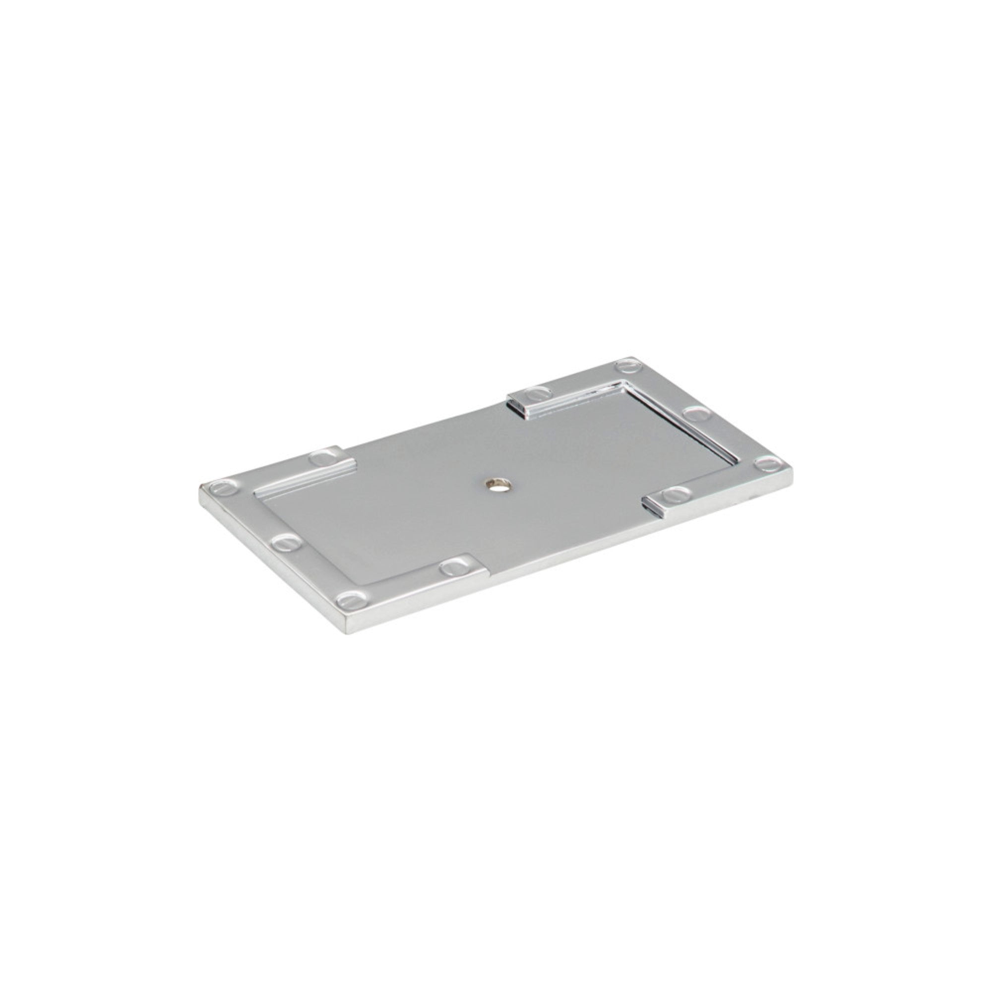 Campaign L-Bracket Knob Backplate - Polished Chrome