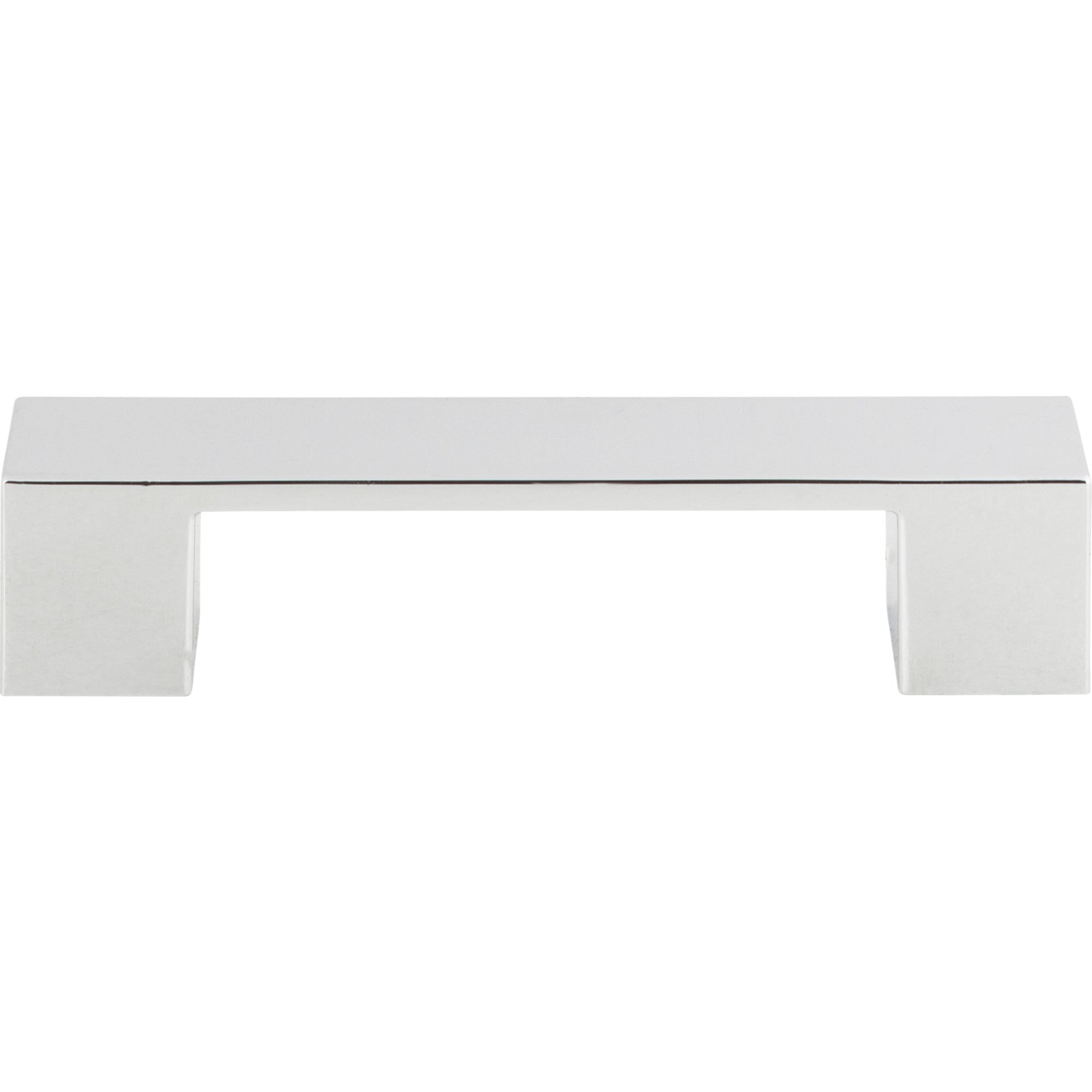 Wide Square Bar Pull - Polished Chrome