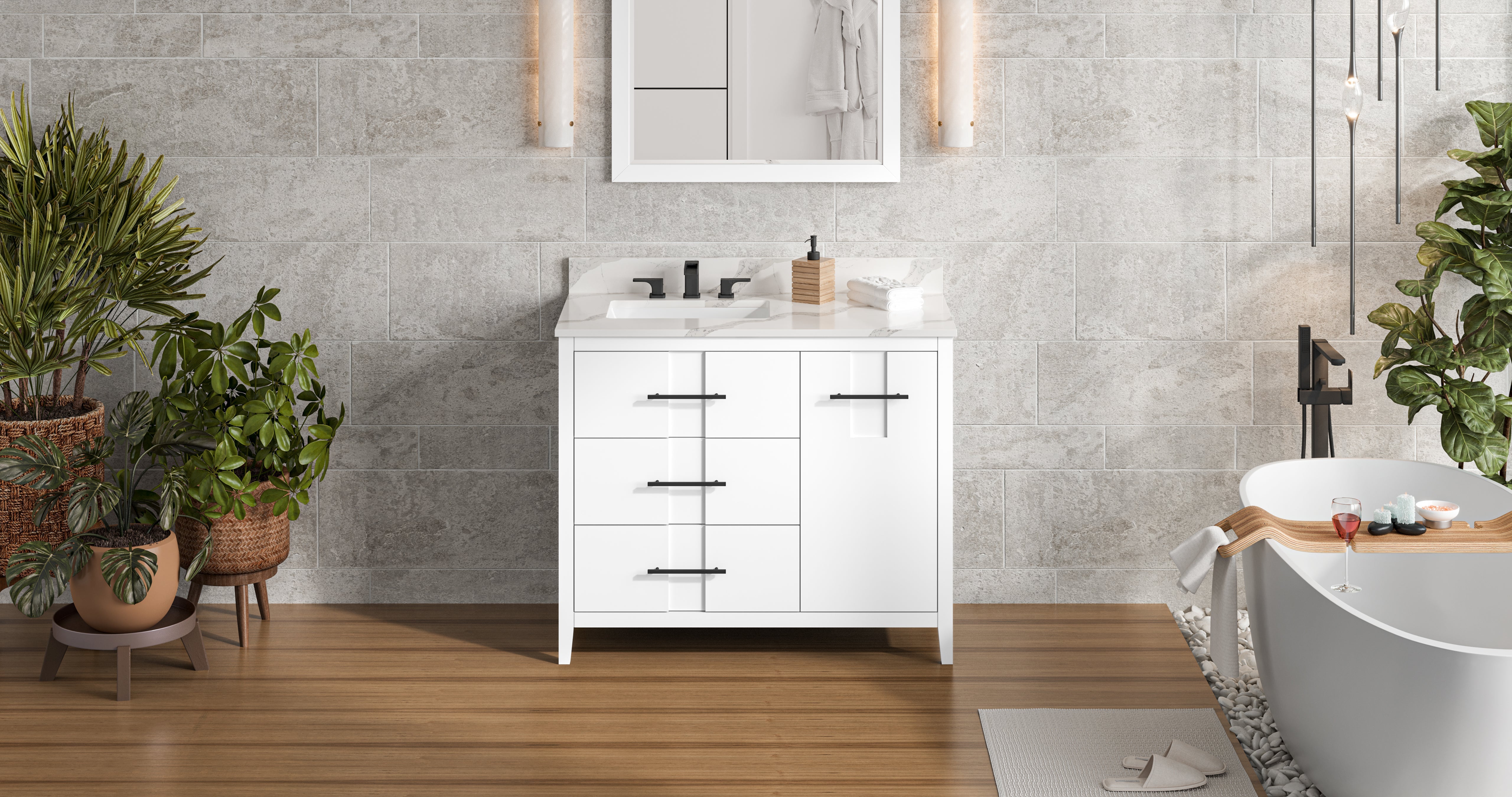 42" Katara Vanity – Left Offset