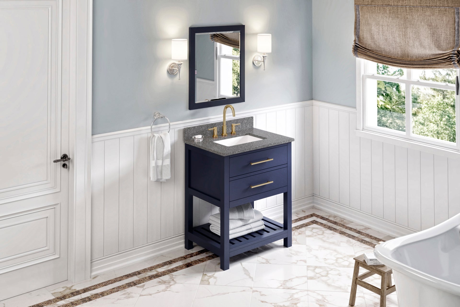 30" Wavecrest Vanity – Hale Blue