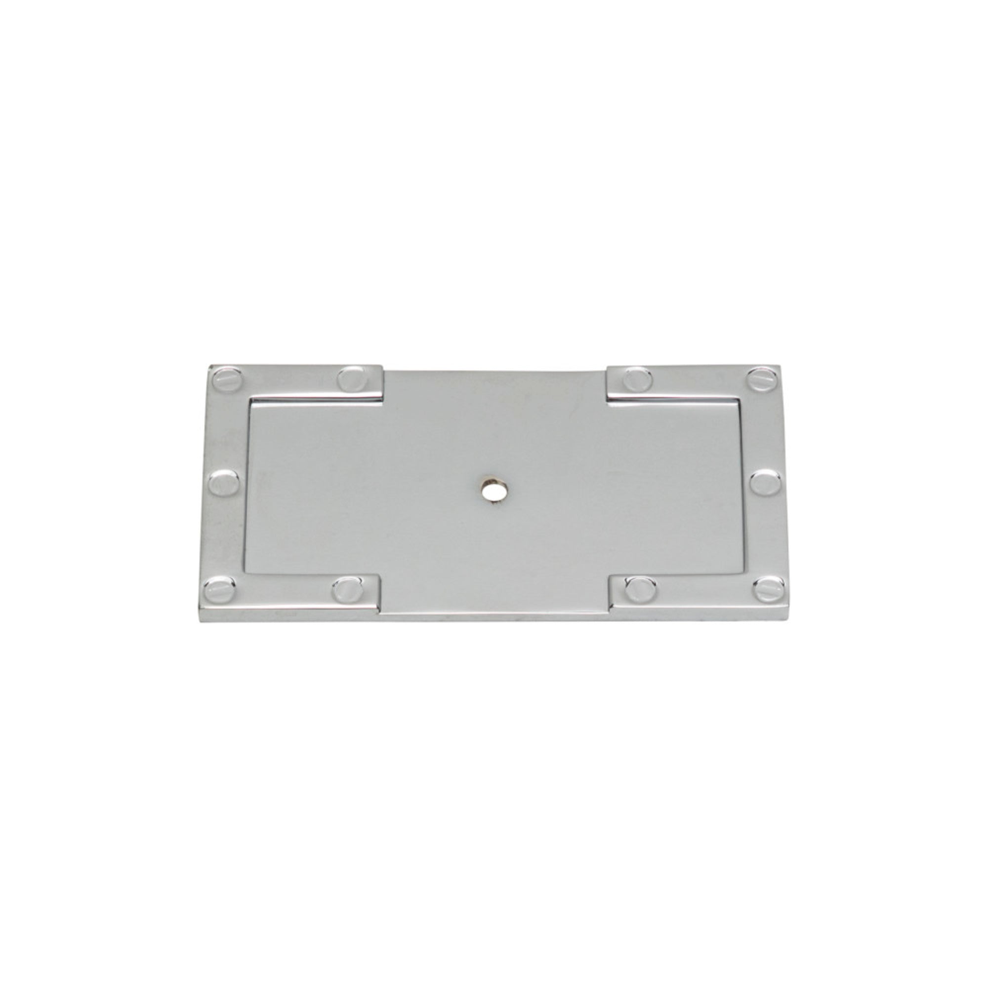 Campaign L-Bracket Knob Backplate - Polished Chrome