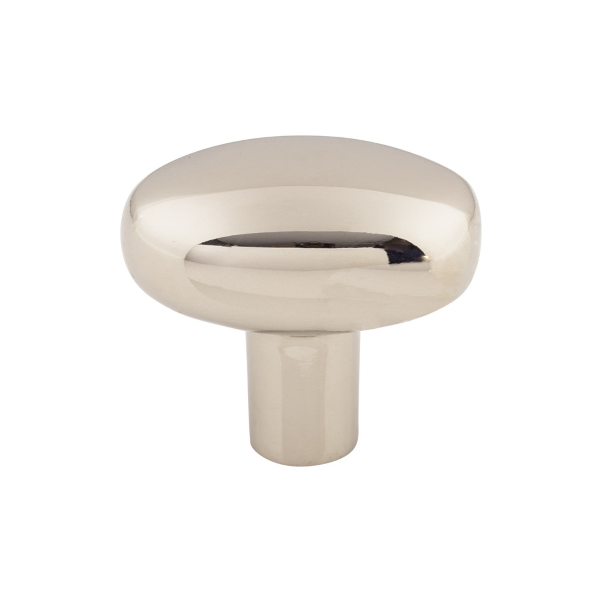 Aspen II Small Potato Oval Knob - Polished Nickel