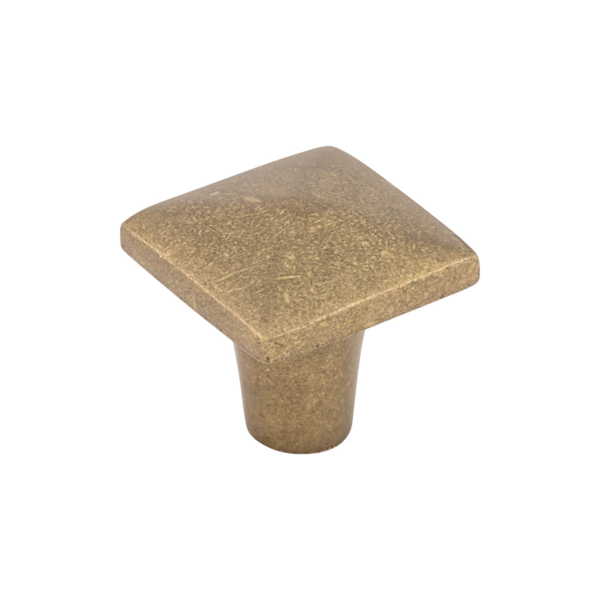 Aspen 1 1/4" Length Square Knob - Light Bronze