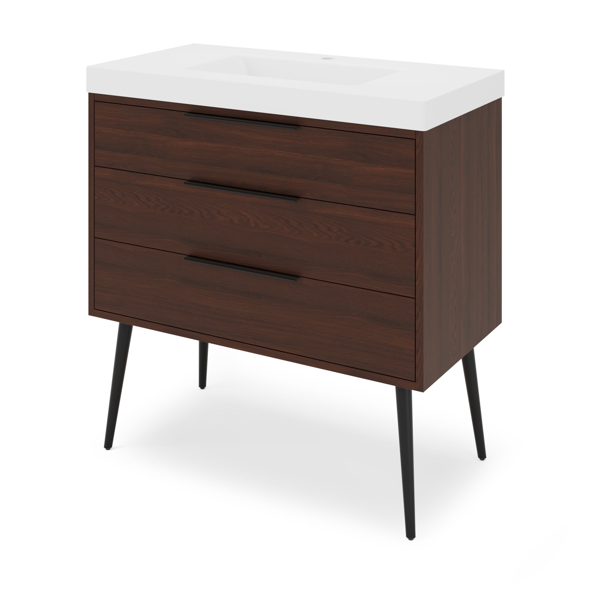 36" Gardner Vanity – Dark Walnut
