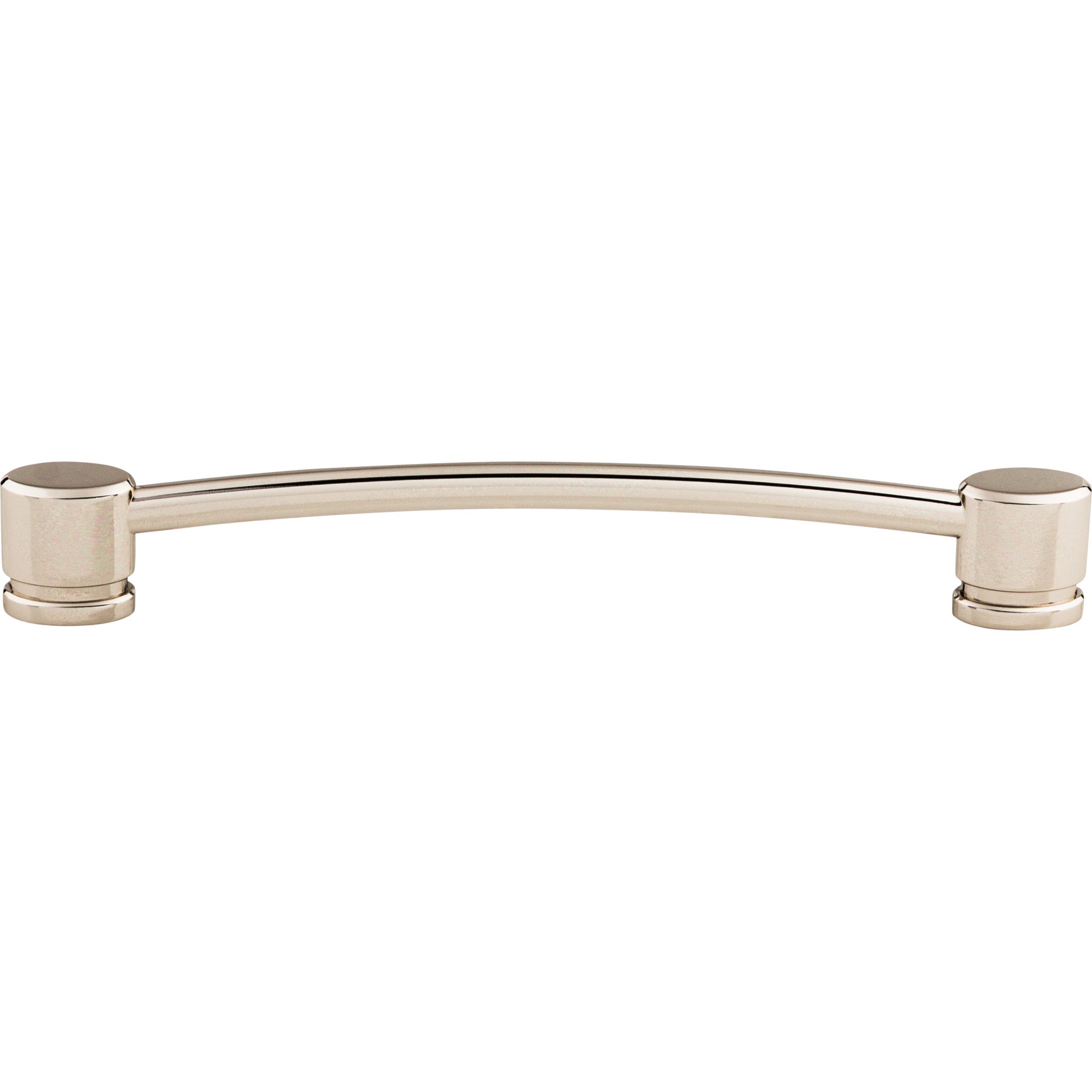Oval Thin 7" Center to Center Bar Pull - Polished Nickel