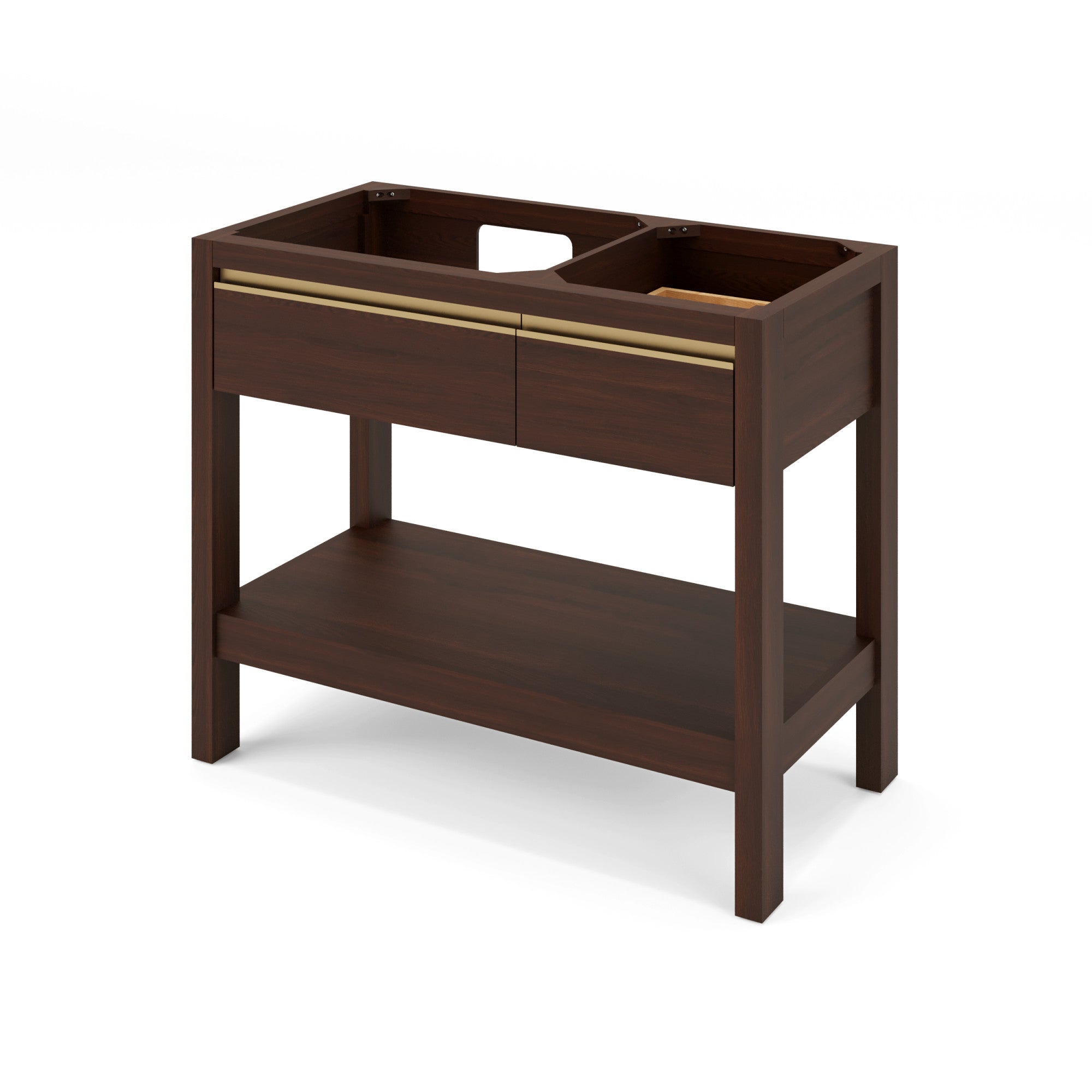 42" Jubilee Vanity – Left Offset – Dark Walnut