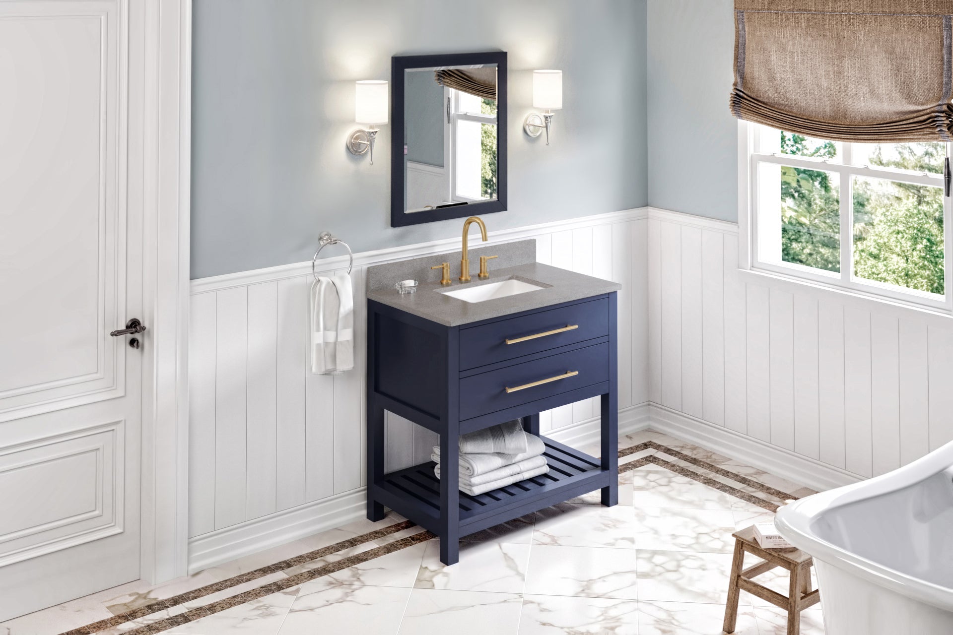 36" Wavecrest Vanity – Hale Blue