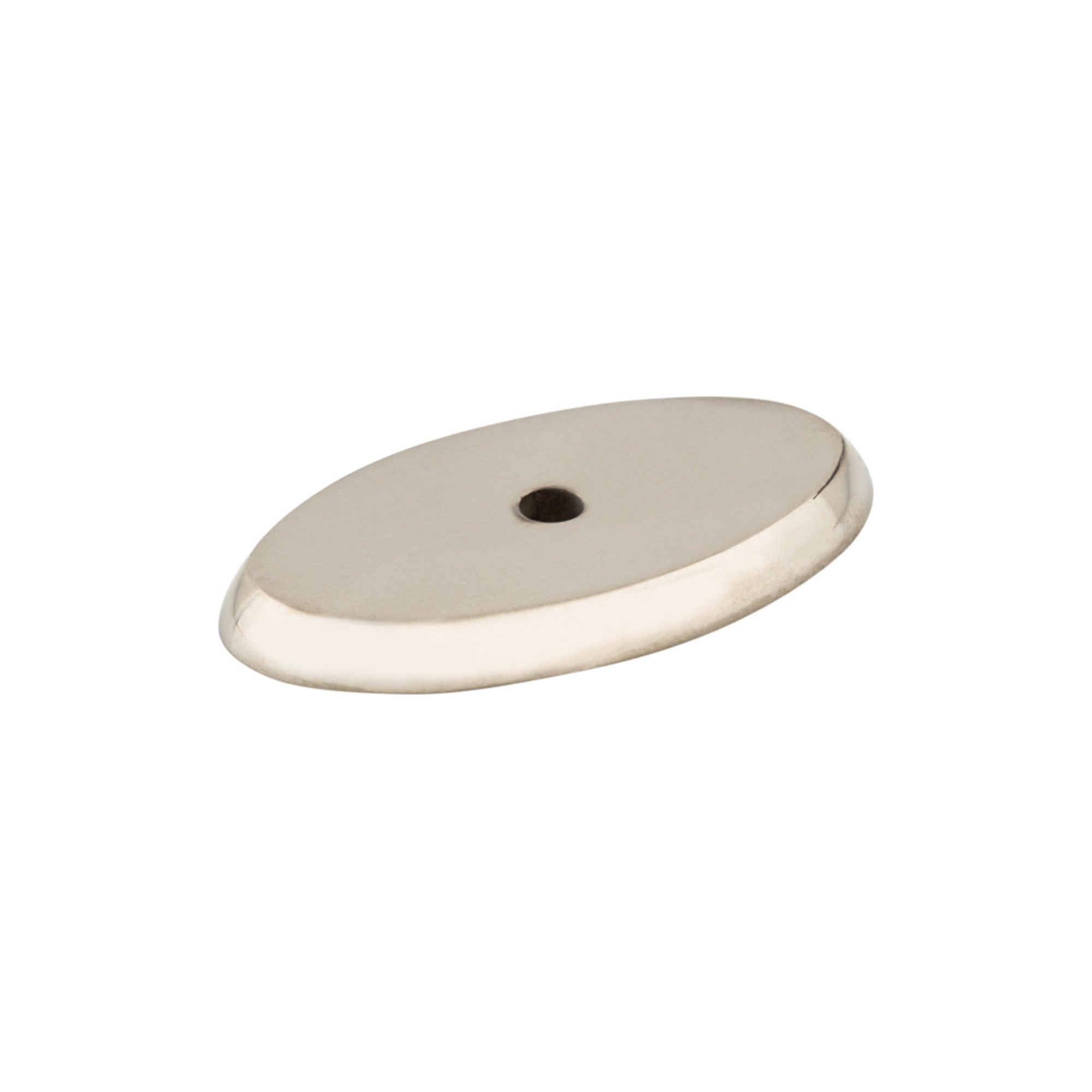 Aspen II Oval Knob Backplate - Polished Nickel