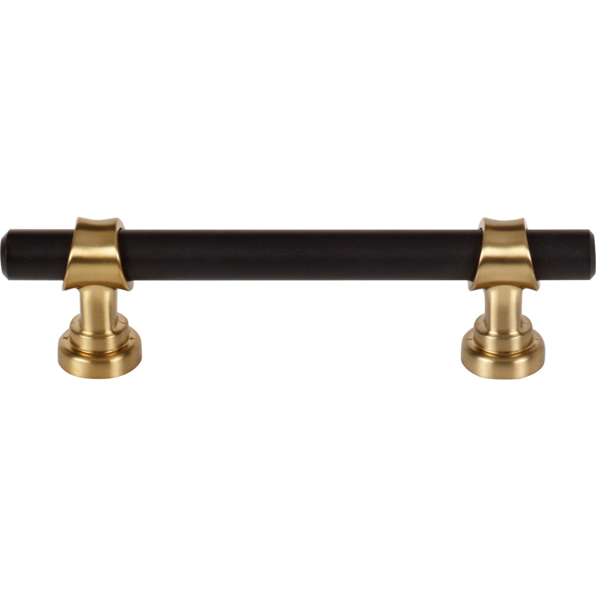 Bit Bar Pull - Flat Black and Honey Bronze