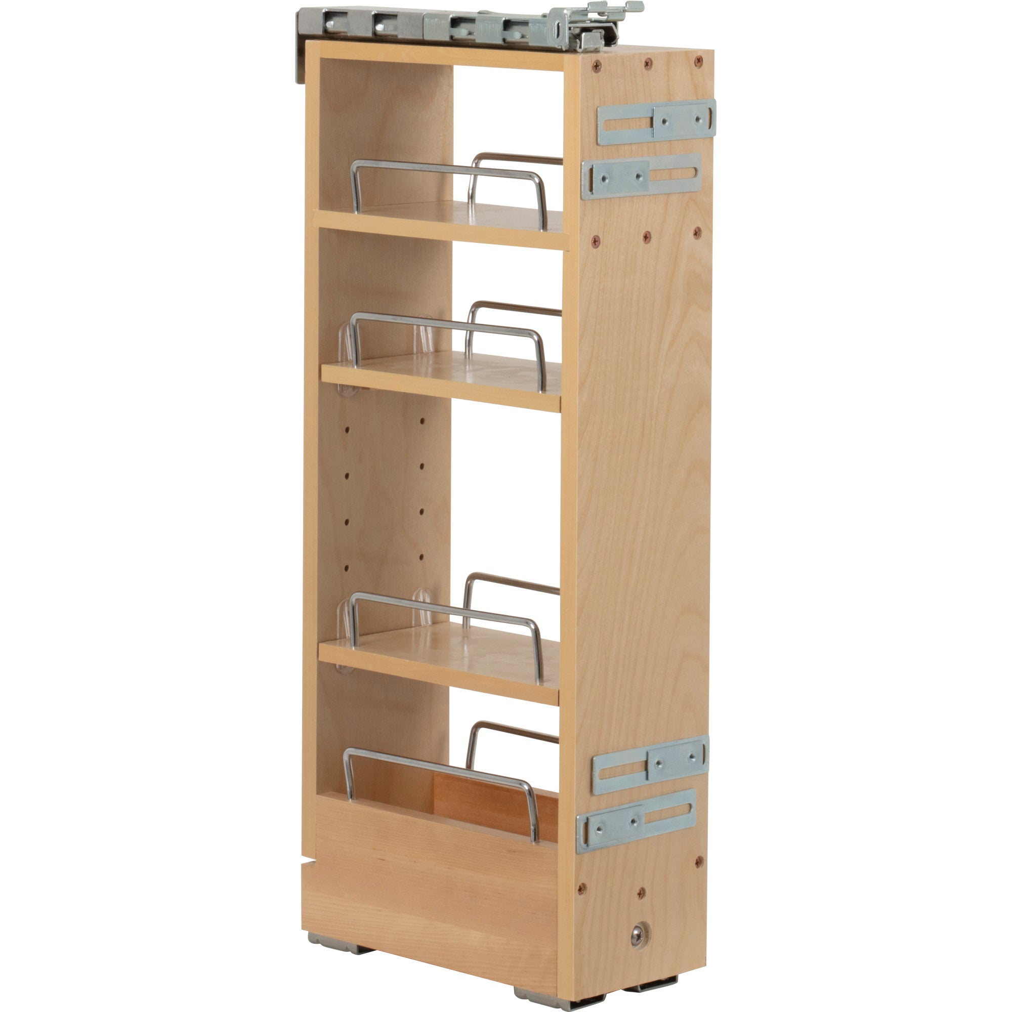 5" Wide 26" Tall "No Wiggle" Soft-close Wall Pullout