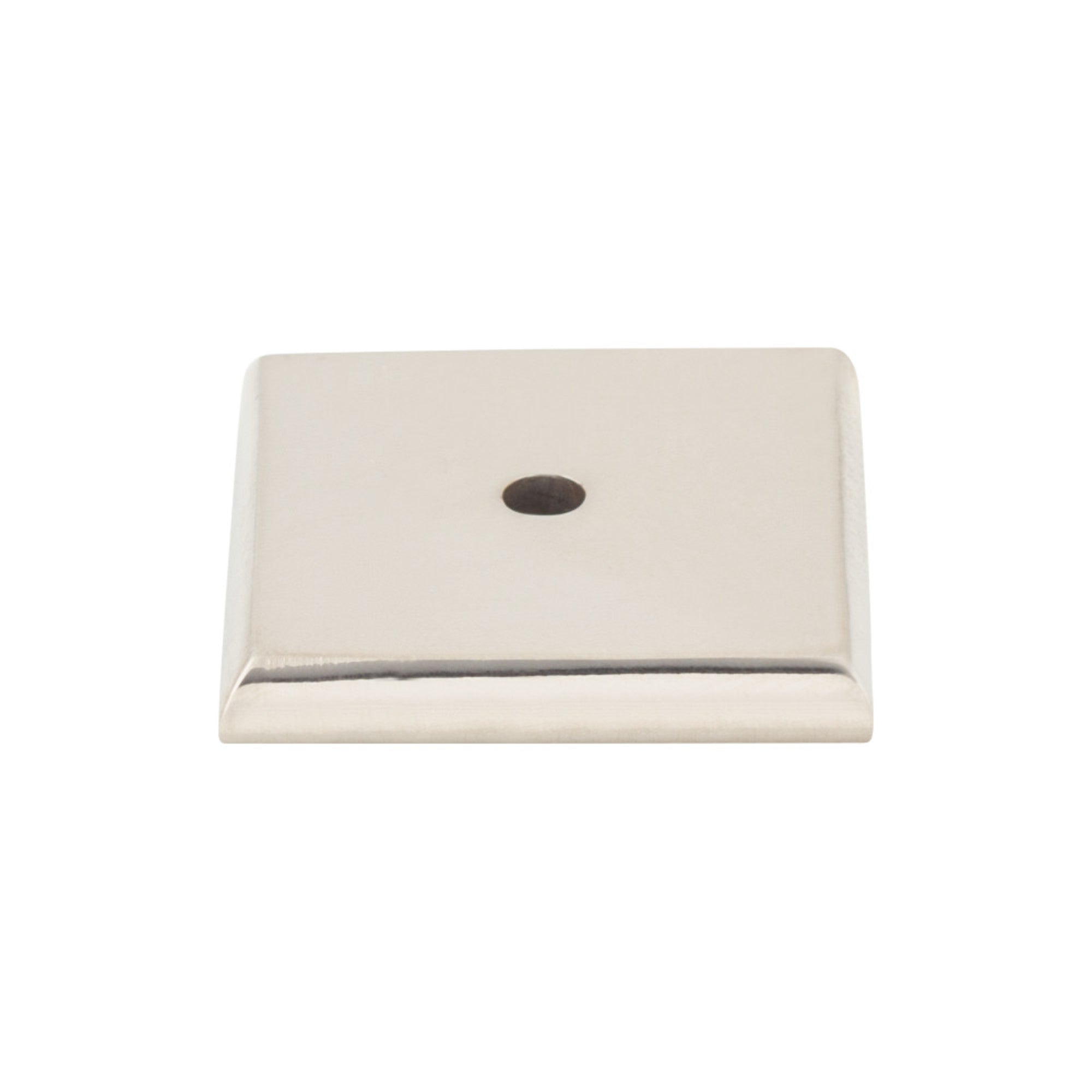 Aspen II Square Knob Backplate - Polished Nickel