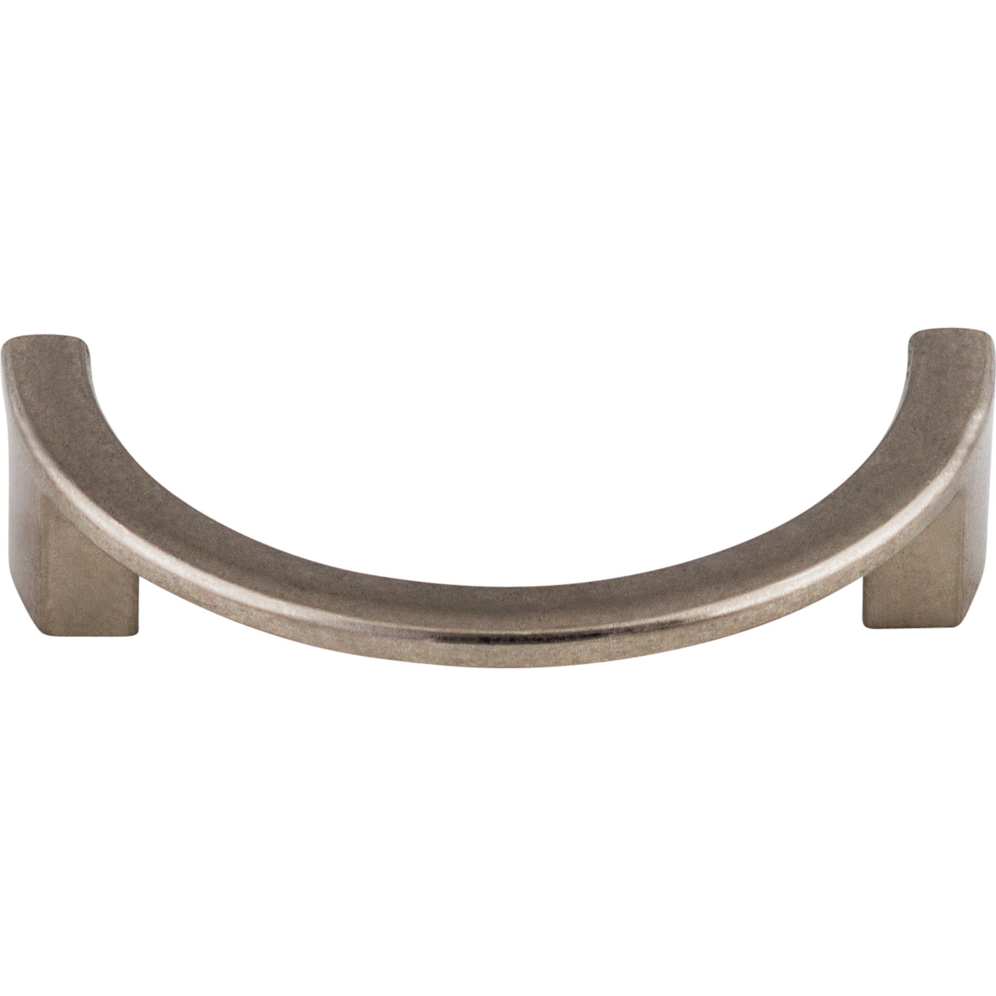 Half Circle Open Finger Pull - Pewter Antique