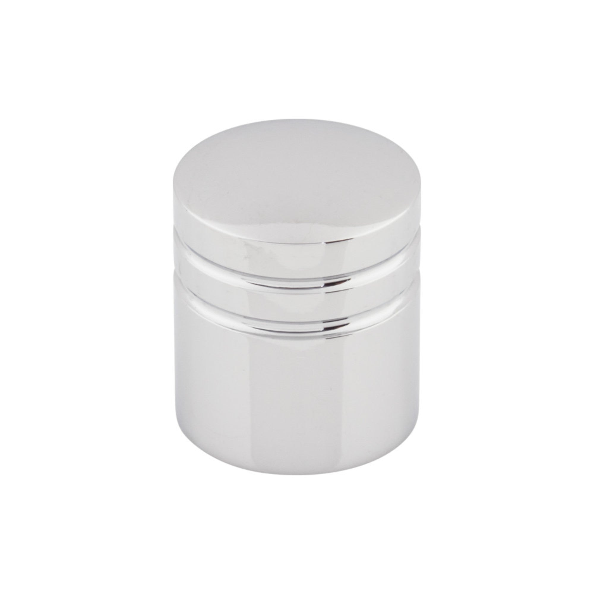 Stacked Round Knob - Polished Chrome