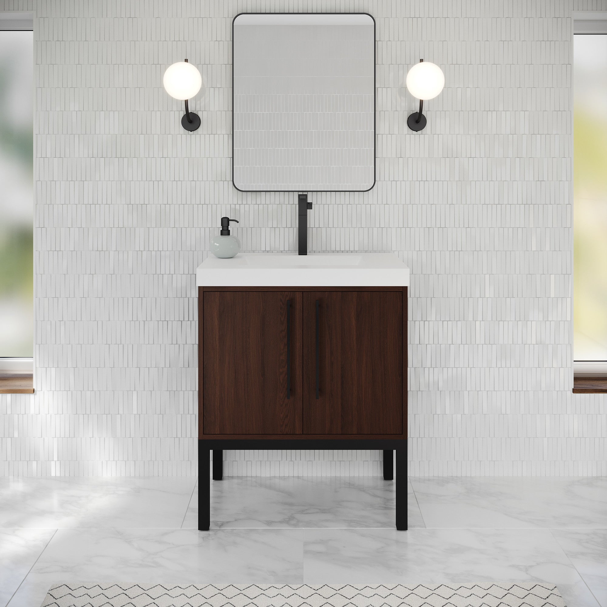 30" Tempest Vanity – Dark Walnut