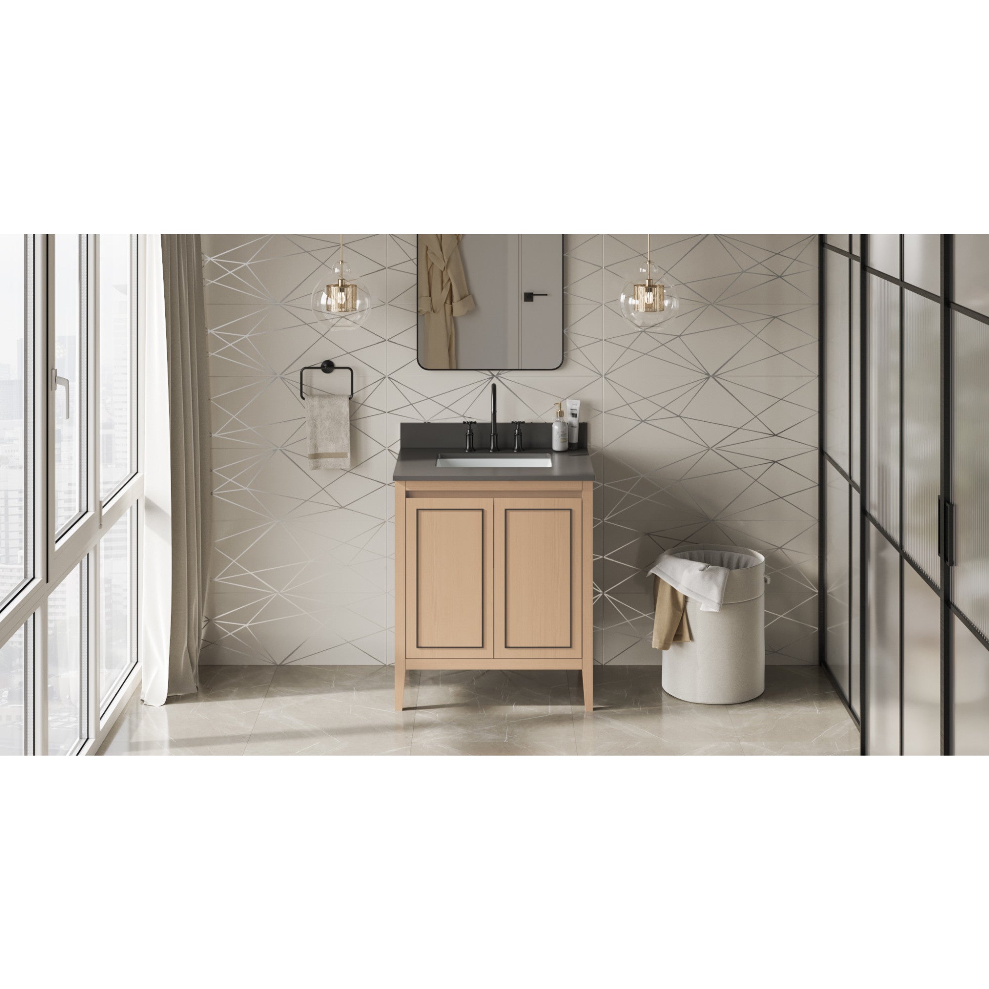 30" Percival Vanity – Natural Oak