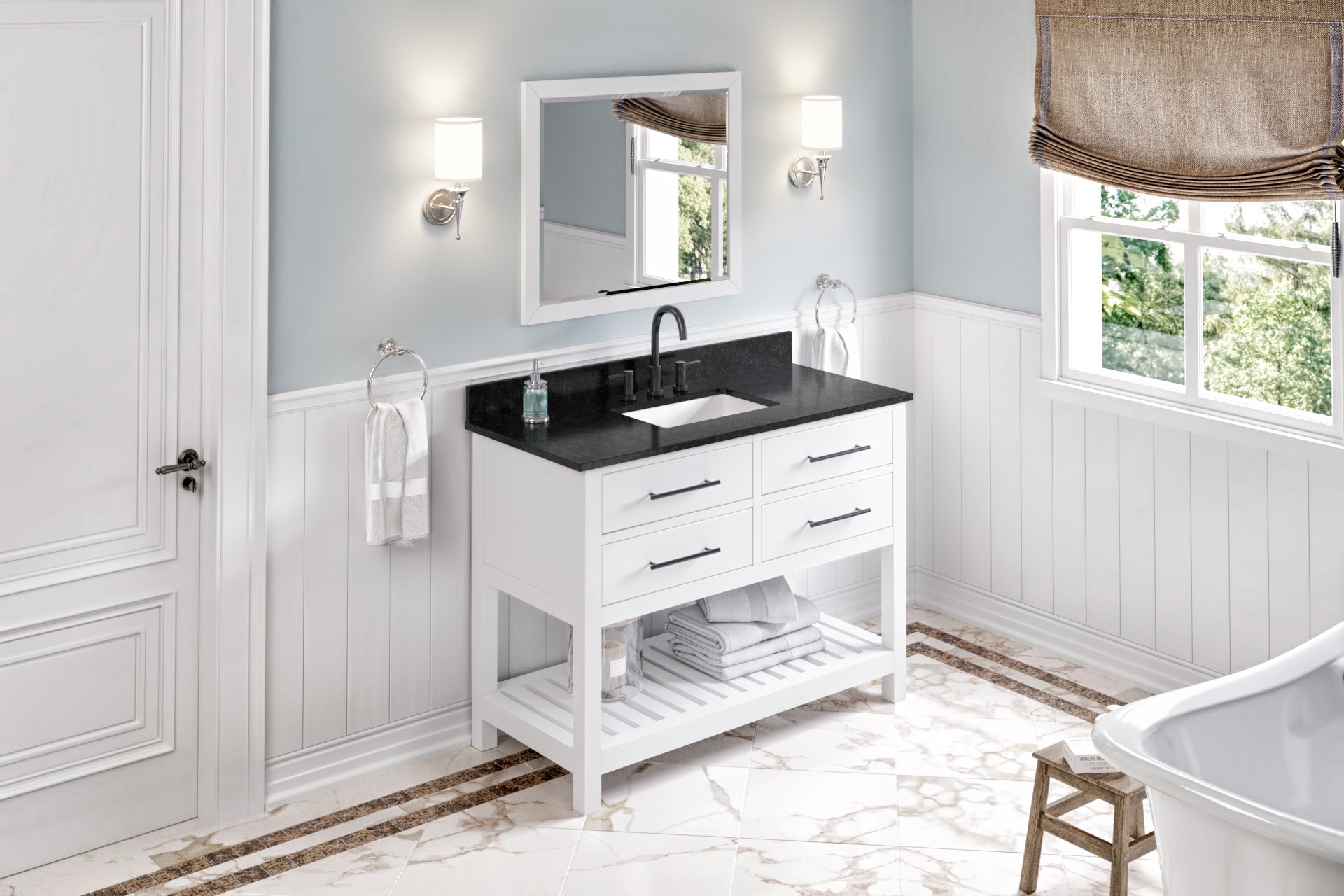 48" Wavecrest Vanity – White