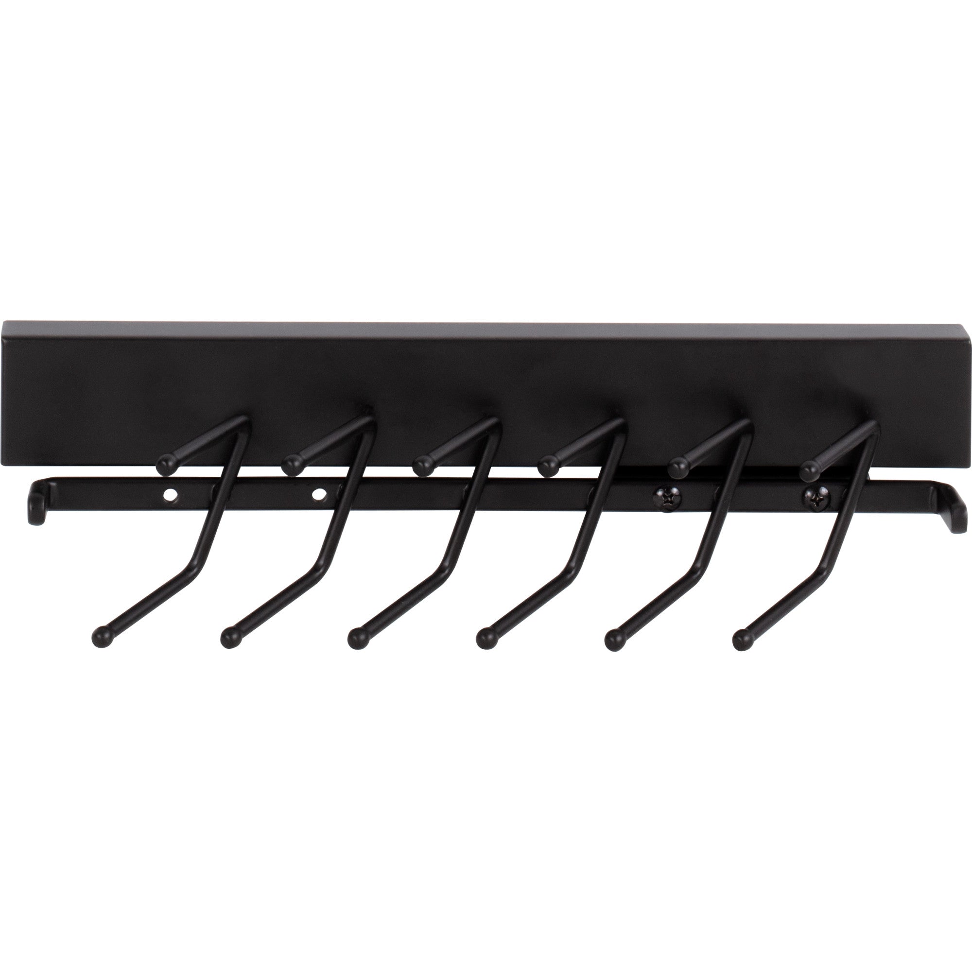 Matte Black 12" Tie Rack