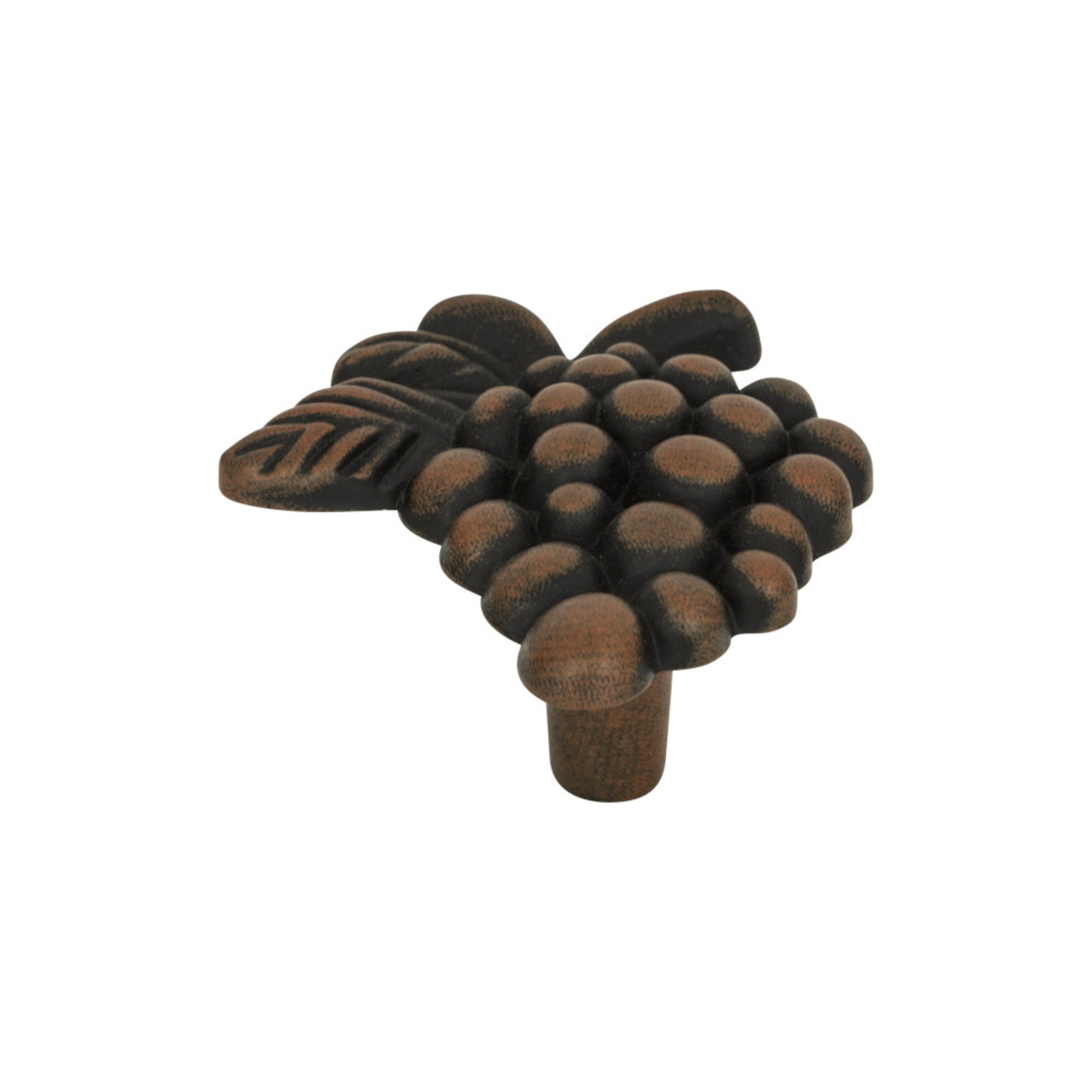 Vineyard Grapes Novelty Knob - Rust
