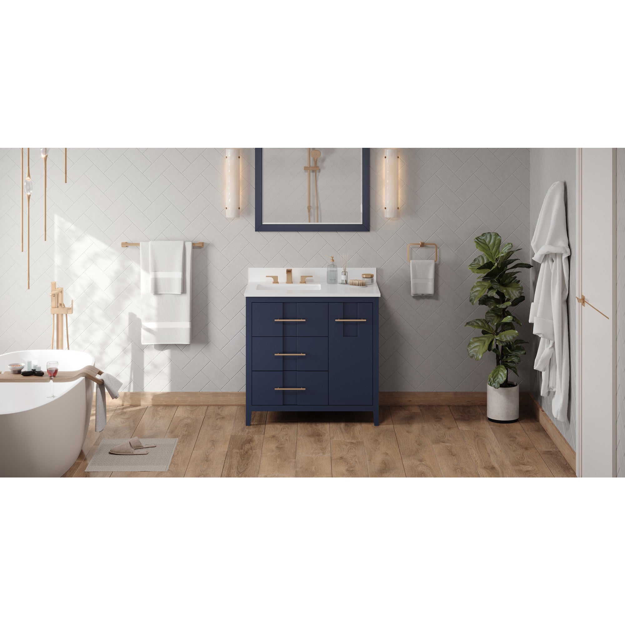 36" Katara Vanity – Left Offset