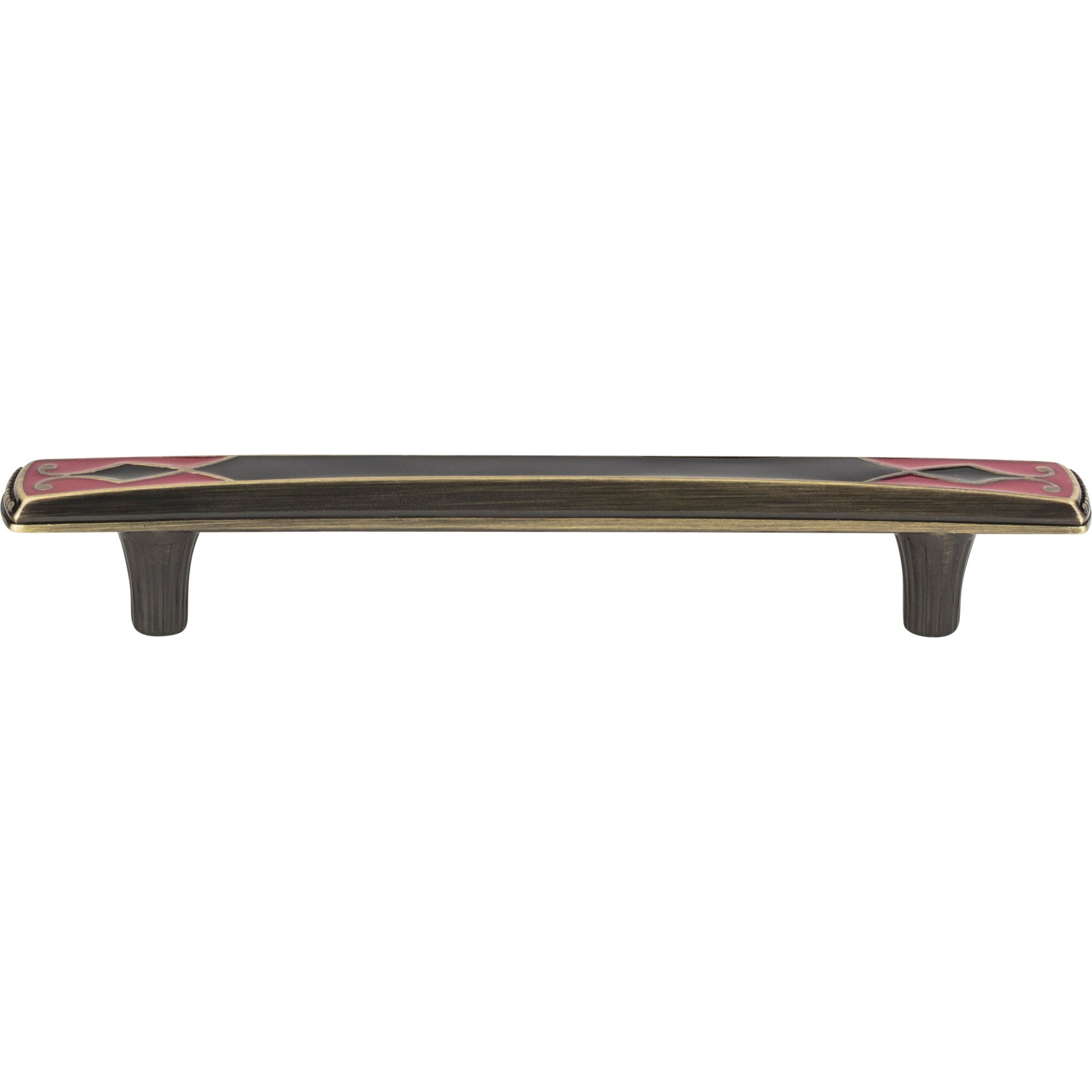 Canterbury Bar Pull - Black & Red