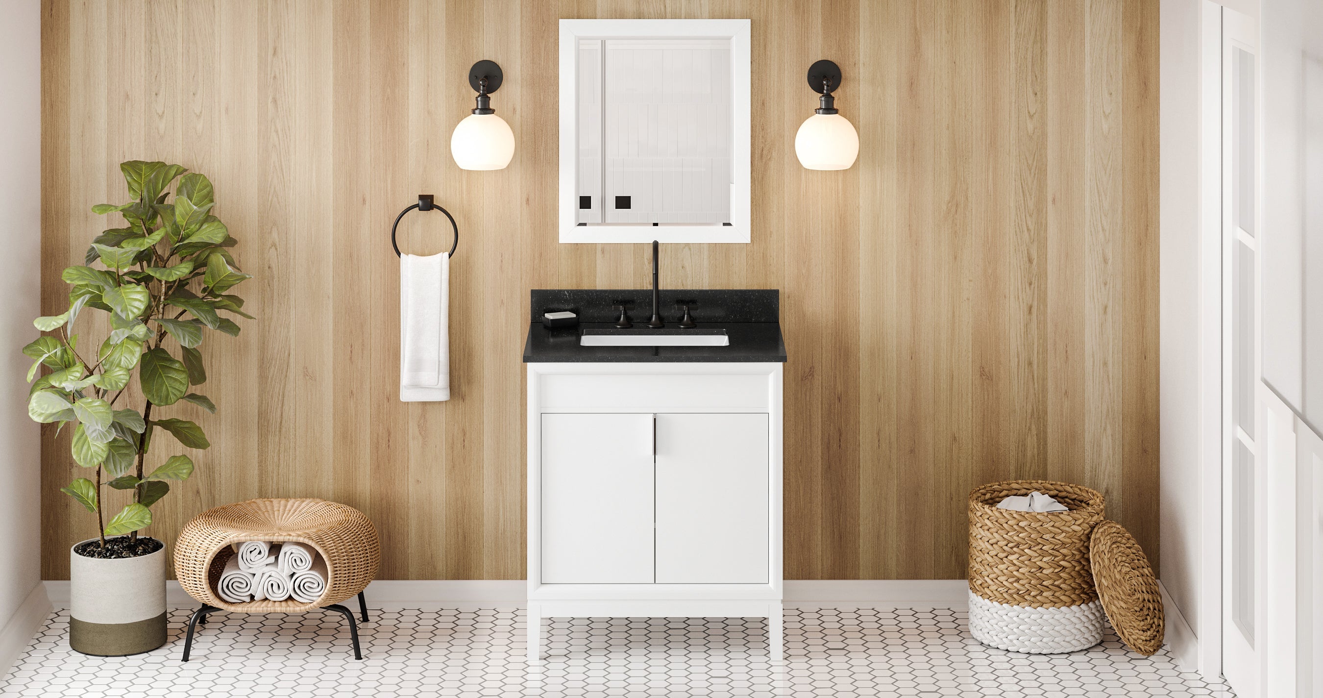30" Theodora Vanity – White