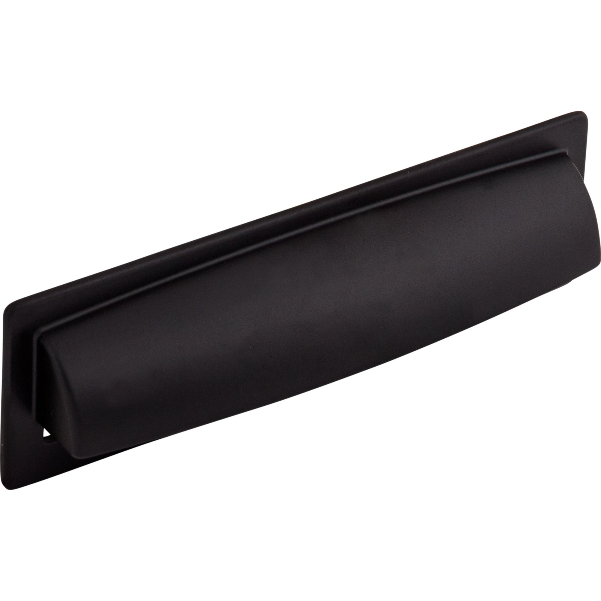 Hollin 5 1/16" Center to Center Cup/Bin Pull - Flat Black