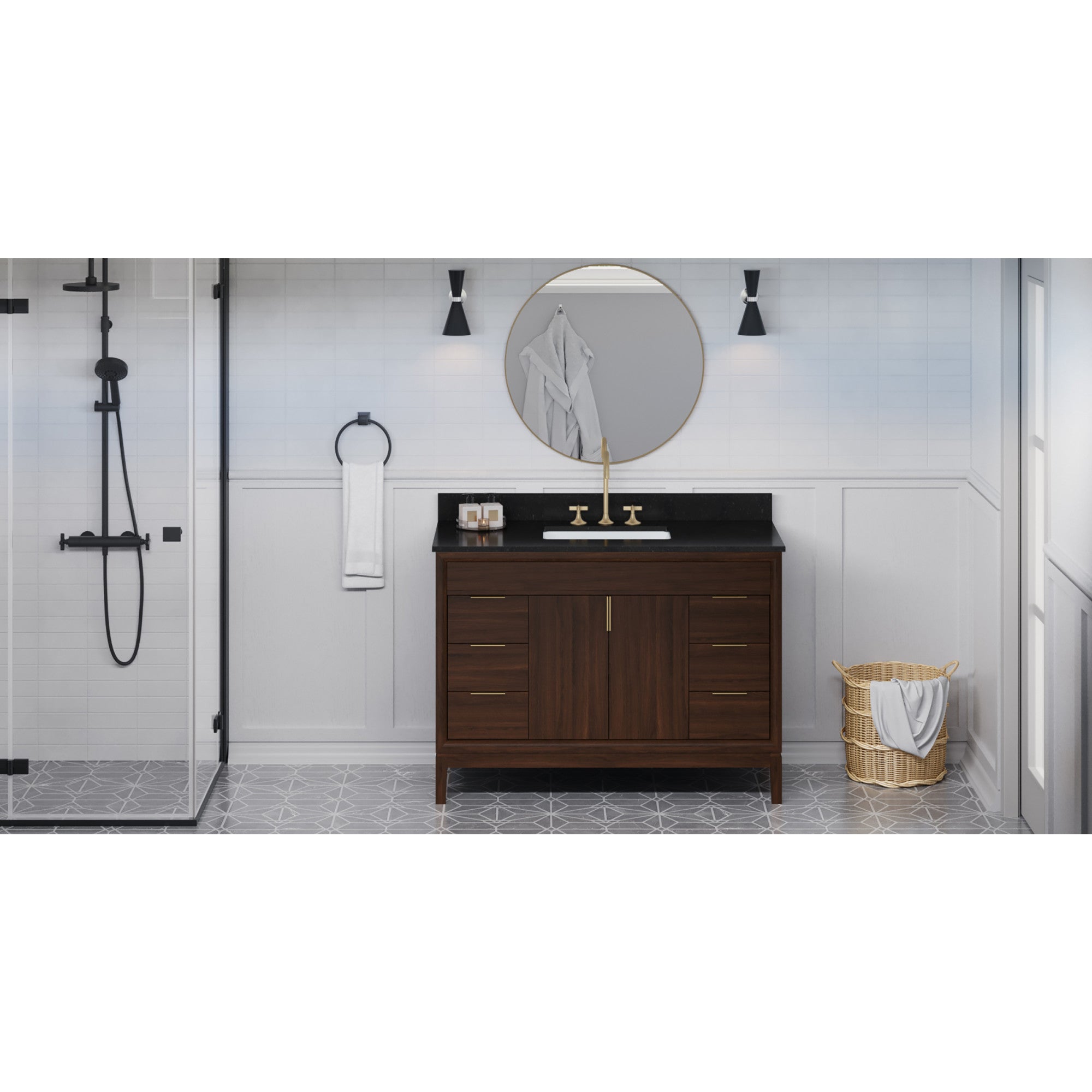 48" Theodora Vanity – Dark Walnut